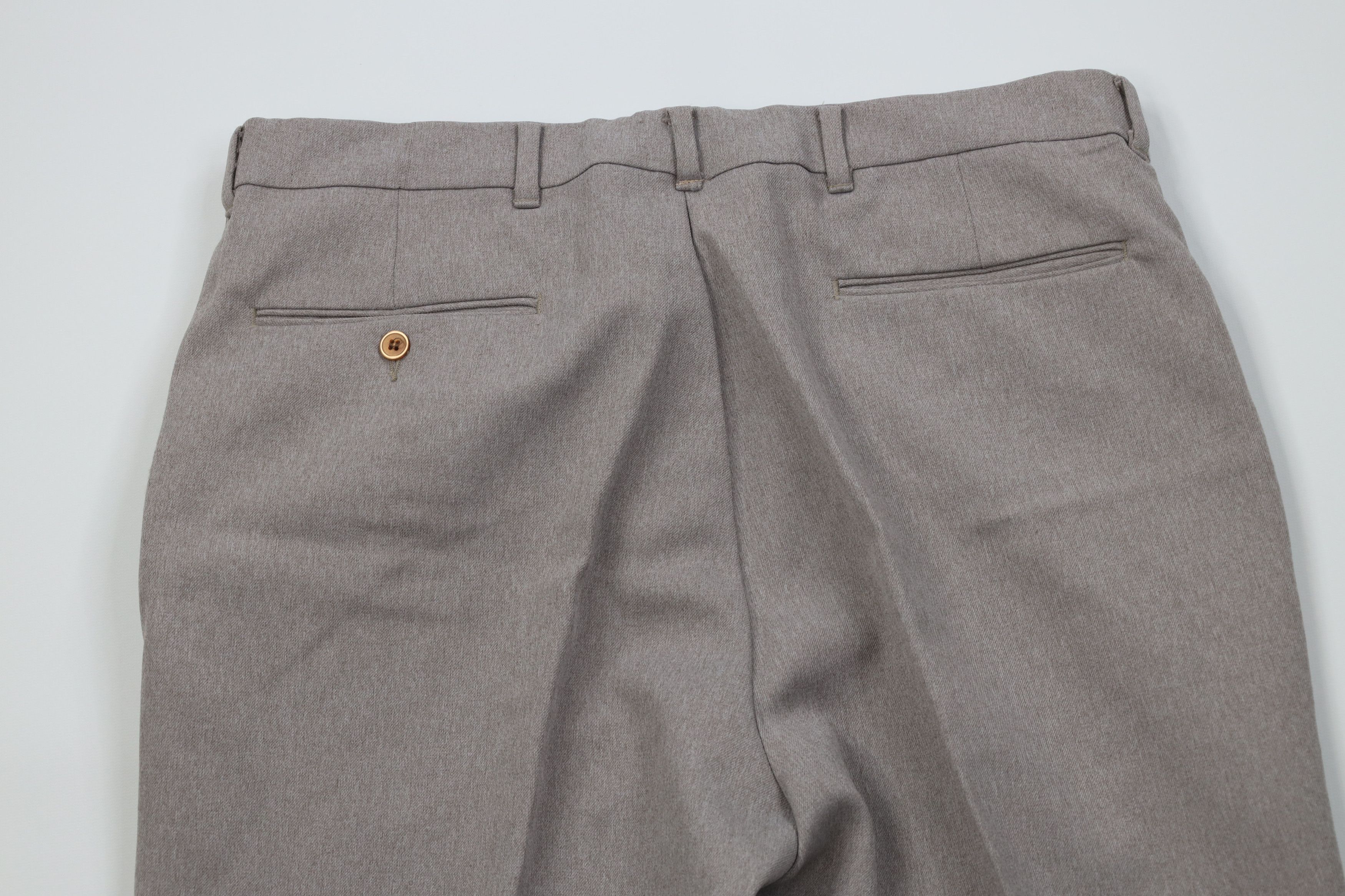 Vintage Vintage 70s Streetwear Flared Wide Leg Chino Pants Gray USA Size US 34 / EU 50 - 10 Thumbnail