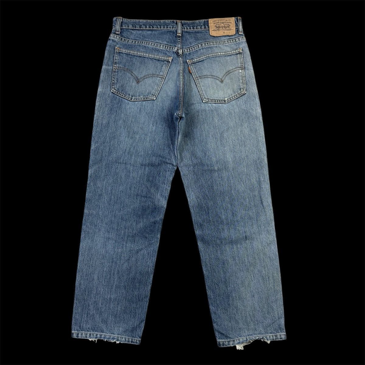 If Six Was Nine × Levi's × Vintage 💥Vintage 90s Levis 609 Orange Tab Distressed Ripped Jean Size US 31 - 2 Thumbnail