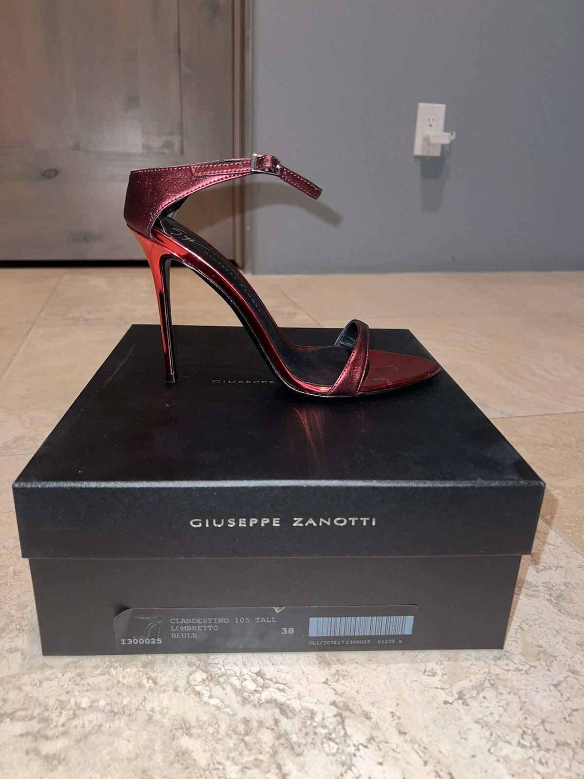 Giuseppe Zanotti Red clandestino 105 tall Size US 8 / IT 38 - 5 Thumbnail