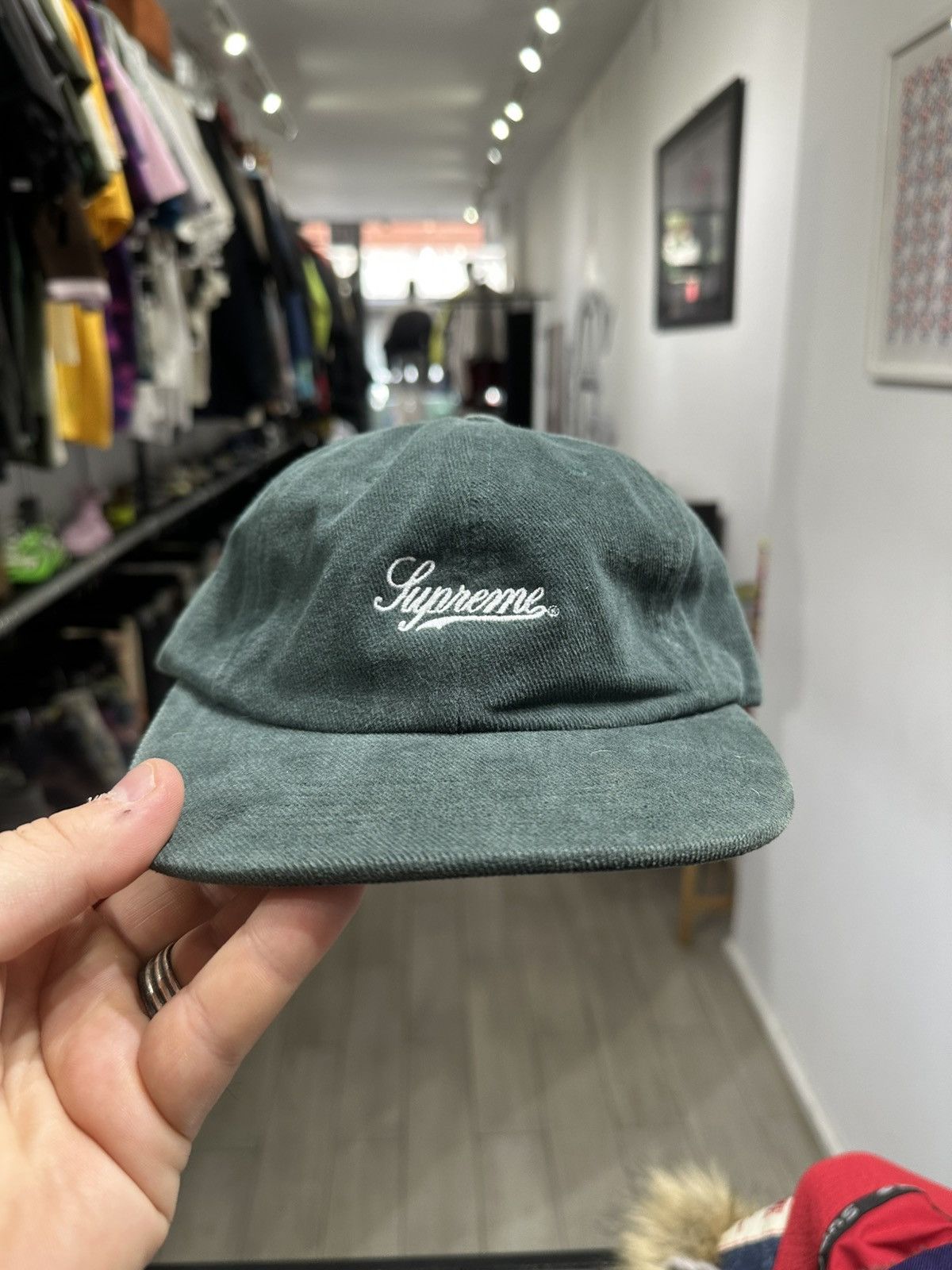 Supreme Supreme Brushed Twill Camp Hat Green FW17 O/S Size ONE SIZE - 1 Thumbnail