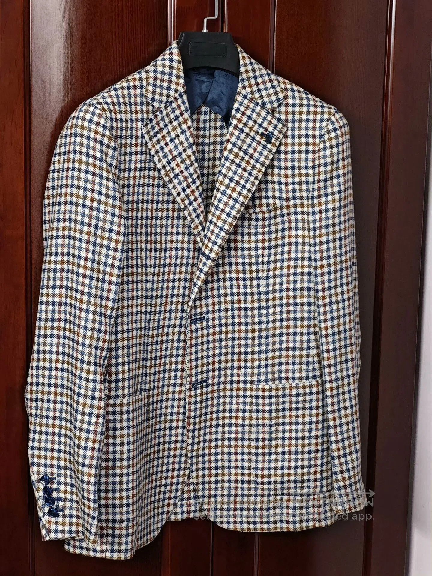 Sartoria Partenopea Italian Casual Wool Silk Blazer. Size US M / EU 48-50 / 2 - 1 Thumbnail