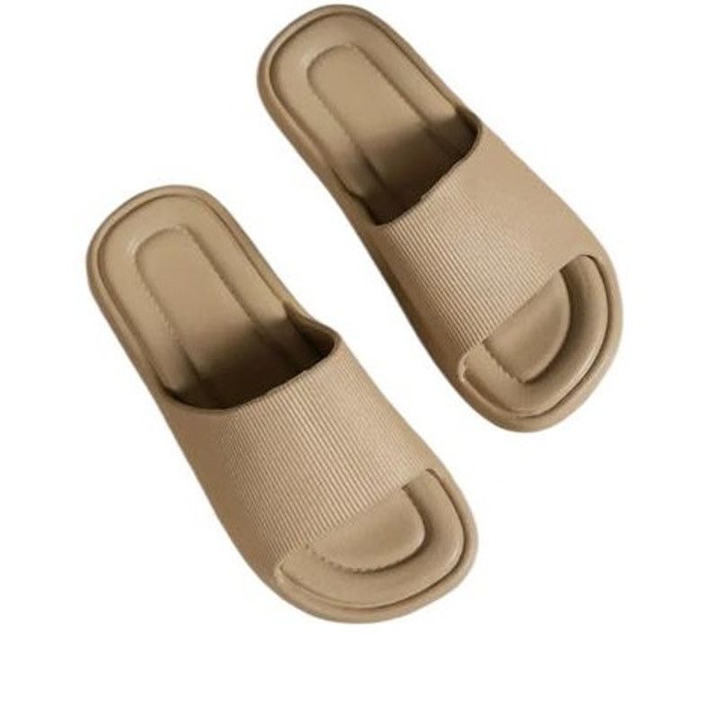 Other NEW Slip On Sandal Slide Flip Flop Comfort Brown/Tan 7/8 Size US 7.5 / IT 37.5 - 6 Thumbnail
