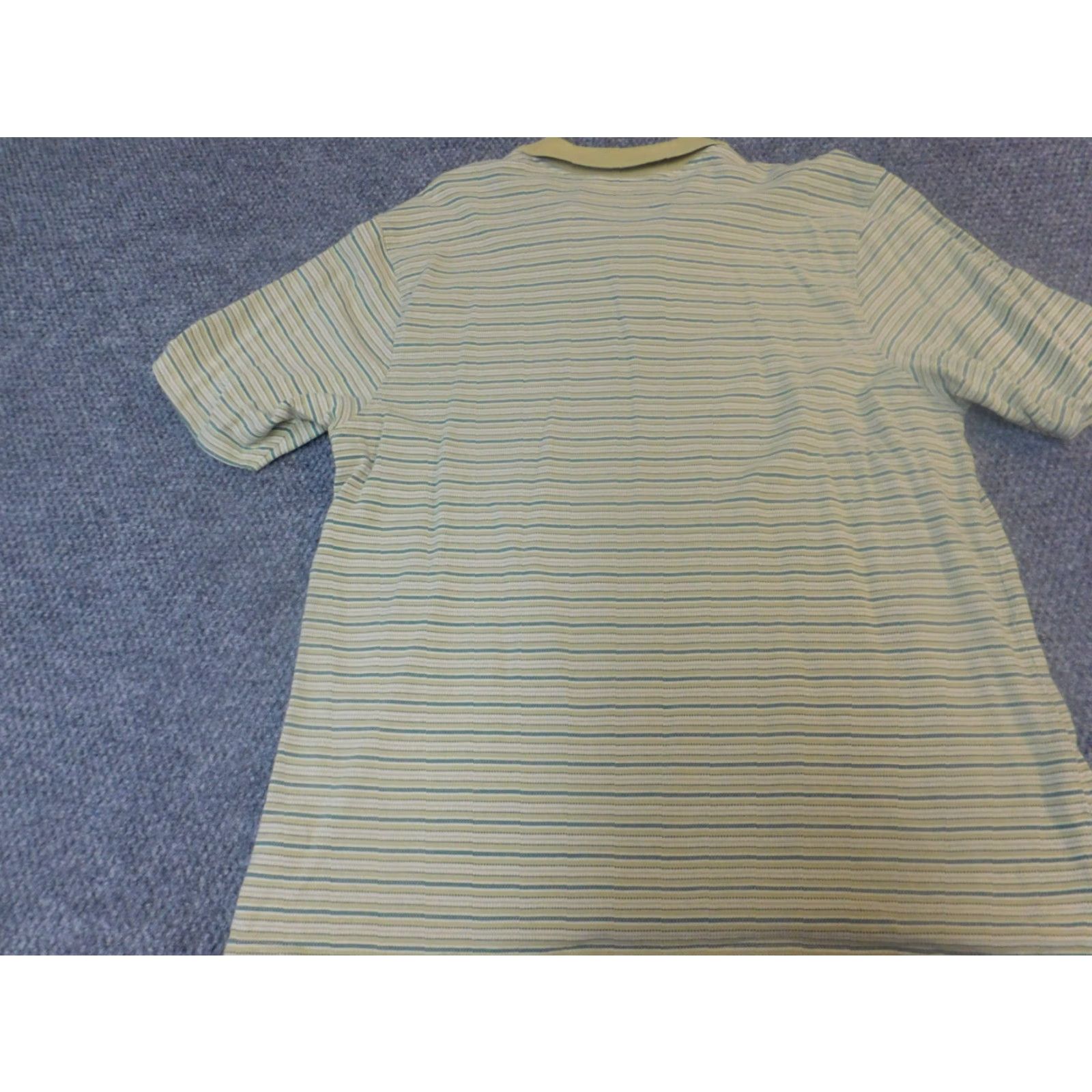 Vintage Columbia Polo Shirt Mens L Green Striped Short Sleeve Cotton Knit Regular Fit Logo 90s Fishing Size US L / EU 52-54 / 3 - 7 Thumbnail