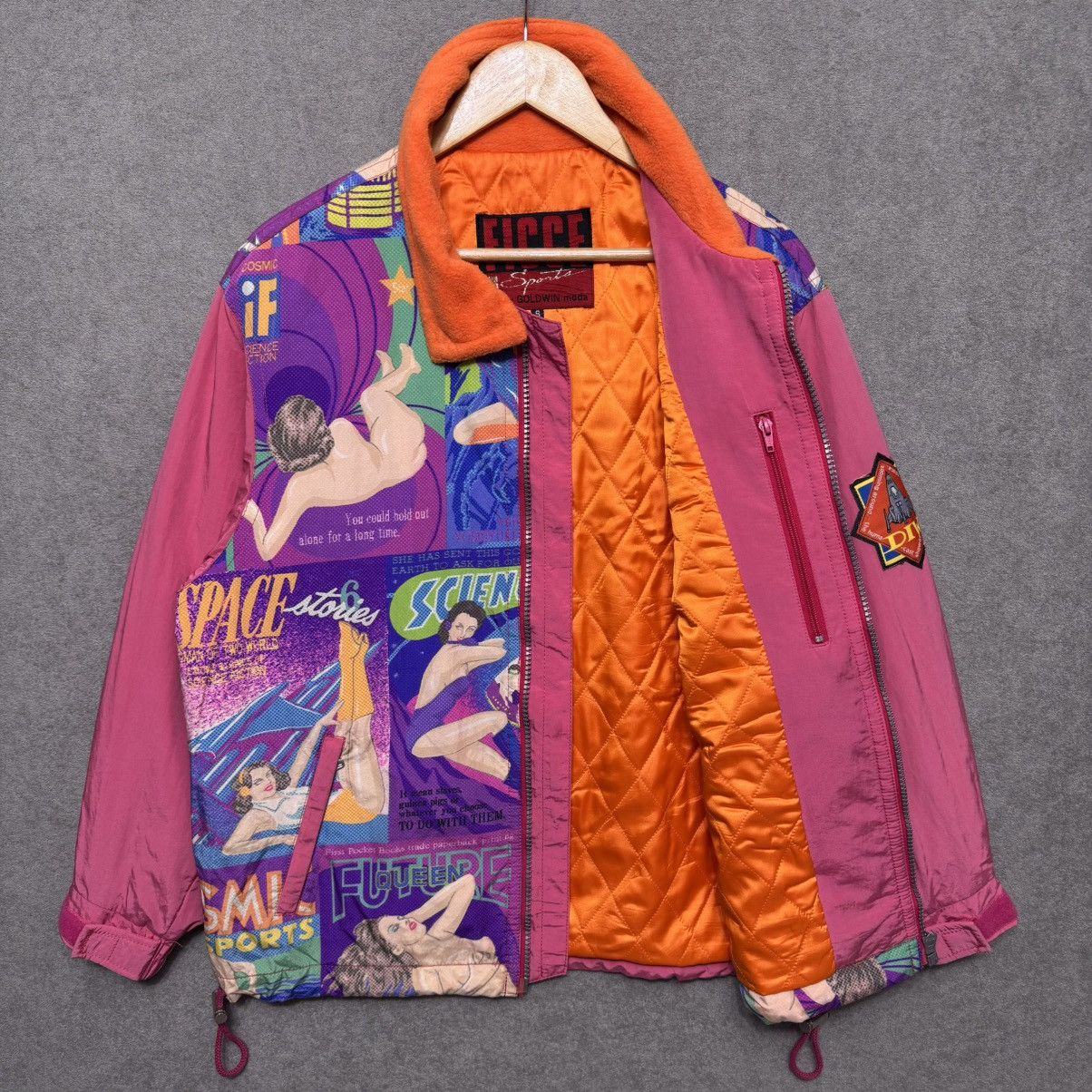Goldwin 90s Ficce Uomo Yoshiyuki Konishi Cosmic Sci-Fi Jacket Size US S / EU 44-46 / 1 - 11 Thumbnail