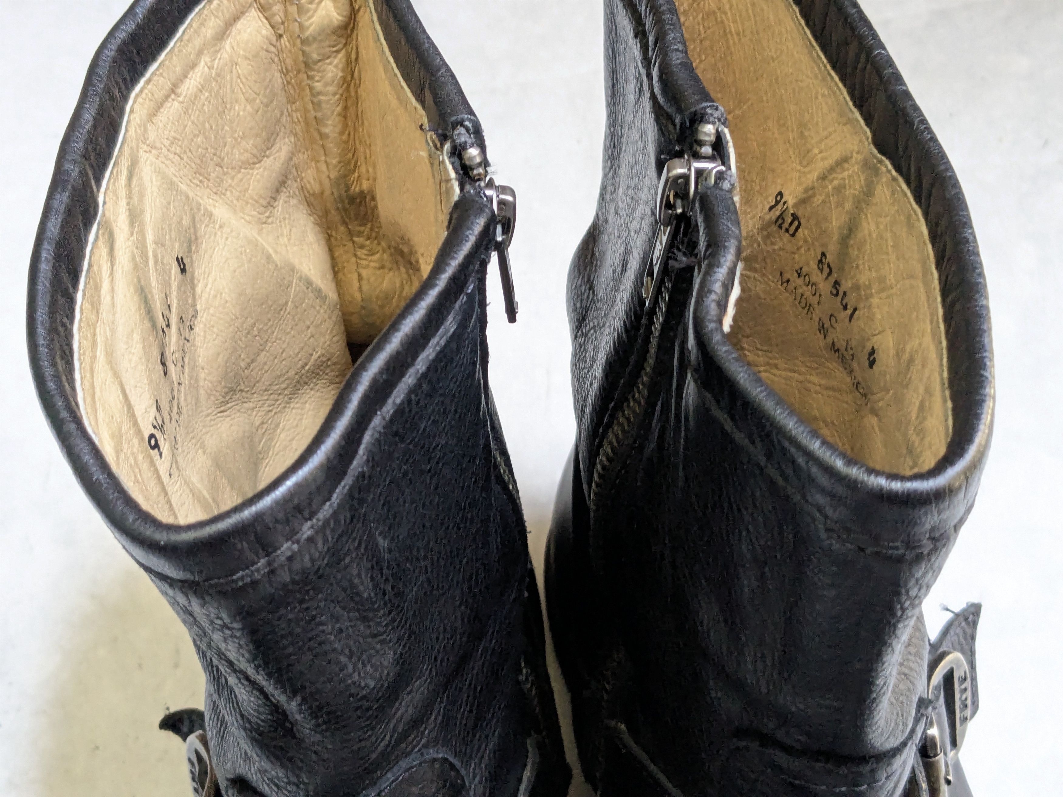 Frye Frye Engineer Boots Black Leather 9.5 Motorcycle Biker Size US 9.5 / EU 42-43 - 8 Thumbnail