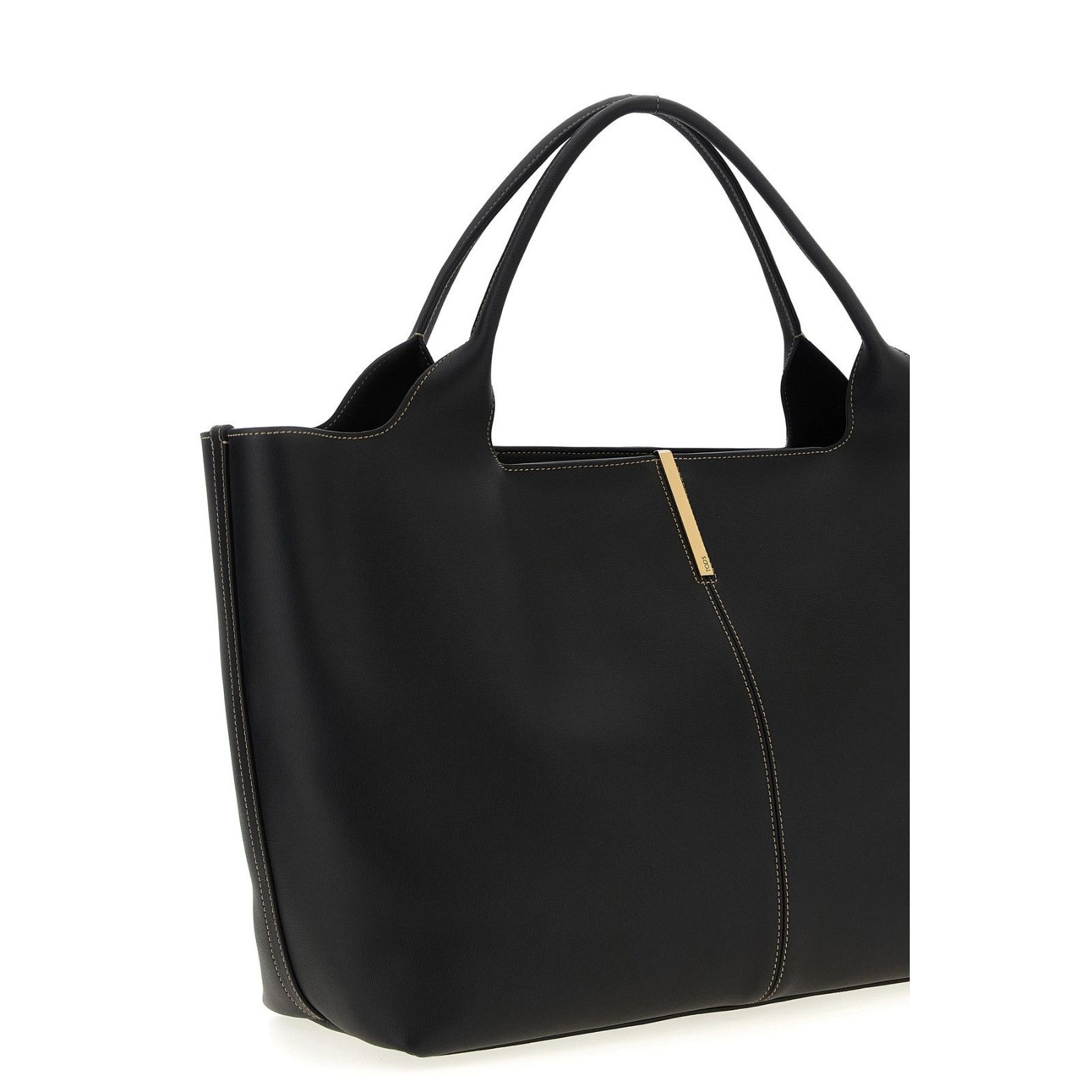 Tod's TOD'S Ebr Medium Black Leather Tote Bag New & Authentic Size ONE SIZE - 3 Thumbnail