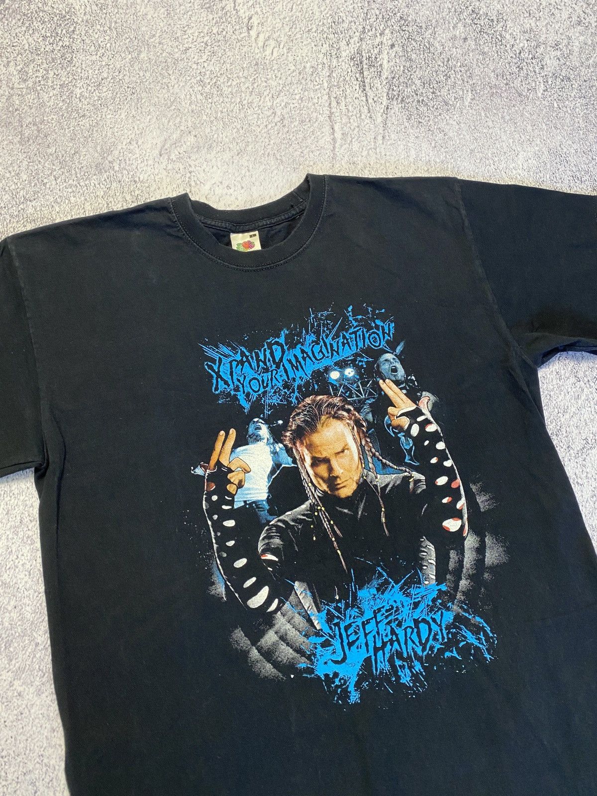 Vintage × WWE Jeff Hardy Wrestling Xpand Your Imagination Vintage T Shirt Size US L / EU 52-54 / 3 - 4 Thumbnail