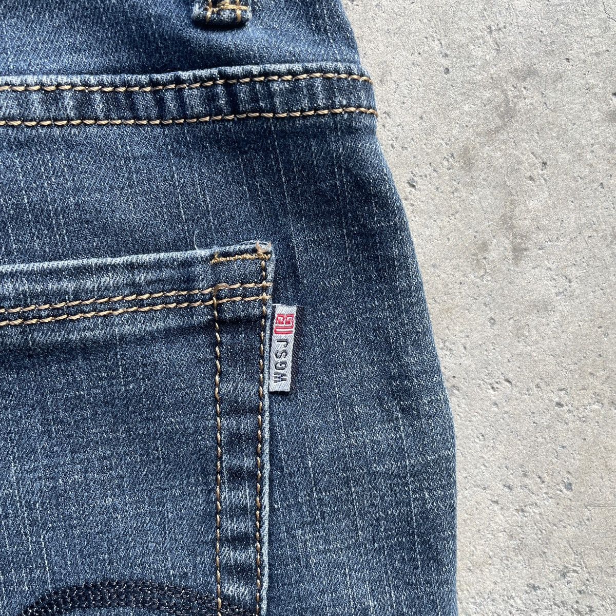Japanese Brand Vintage WGSJ Jeans Faded Denim Pants Distressed W31 Size US 31 - 9 Thumbnail