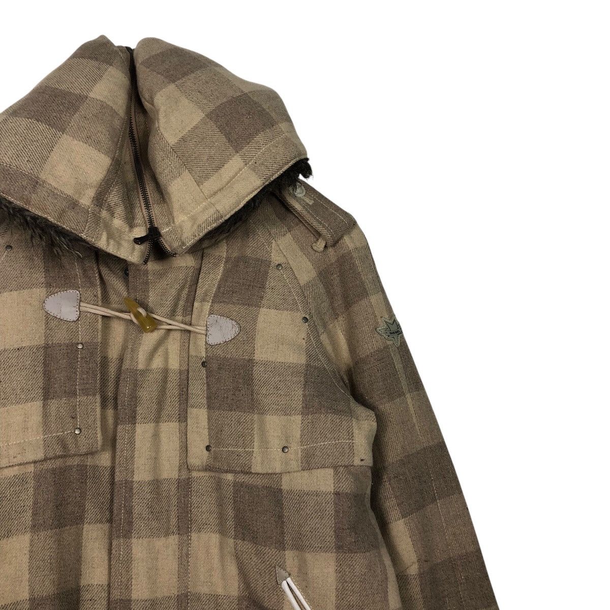Diesel 📌Vintage Biker Jacket Diesel Tartan Design Fur Hoodie Size US M / EU 48-50 / 2 - 7 Thumbnail