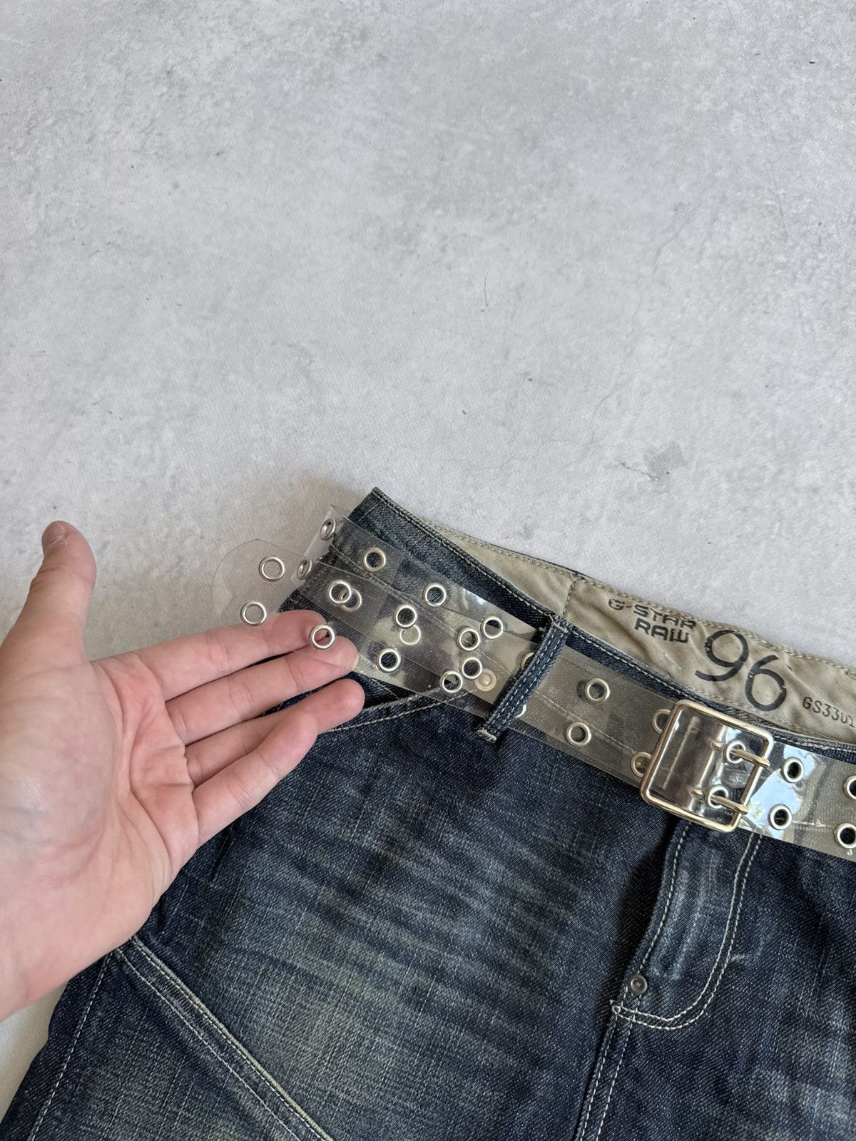 KMRii KMRii Style Clear Y2K Japan Style Metal Glamour Unisex Belt Size ONE SIZE - 2 Thumbnail