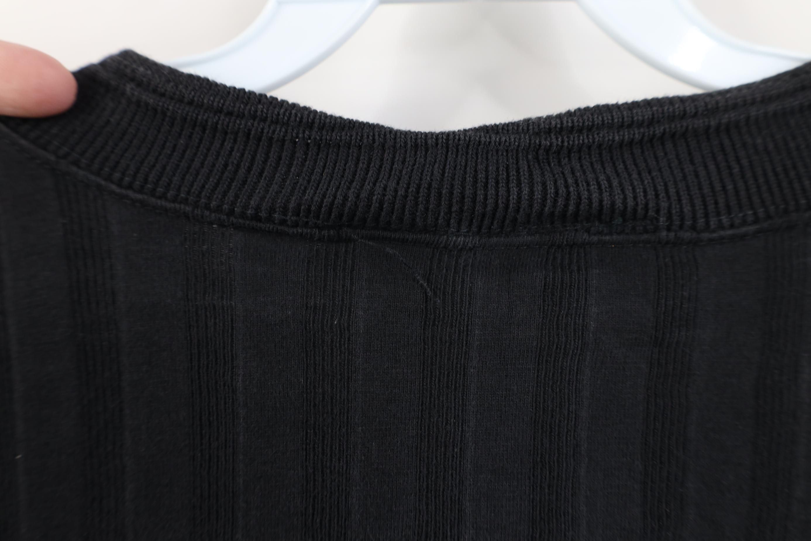Vintage Vintage 90s Streetwear Ribbed Knit Henley T-Shirt Black Size US XL / EU 56 / 4 - 8 Thumbnail