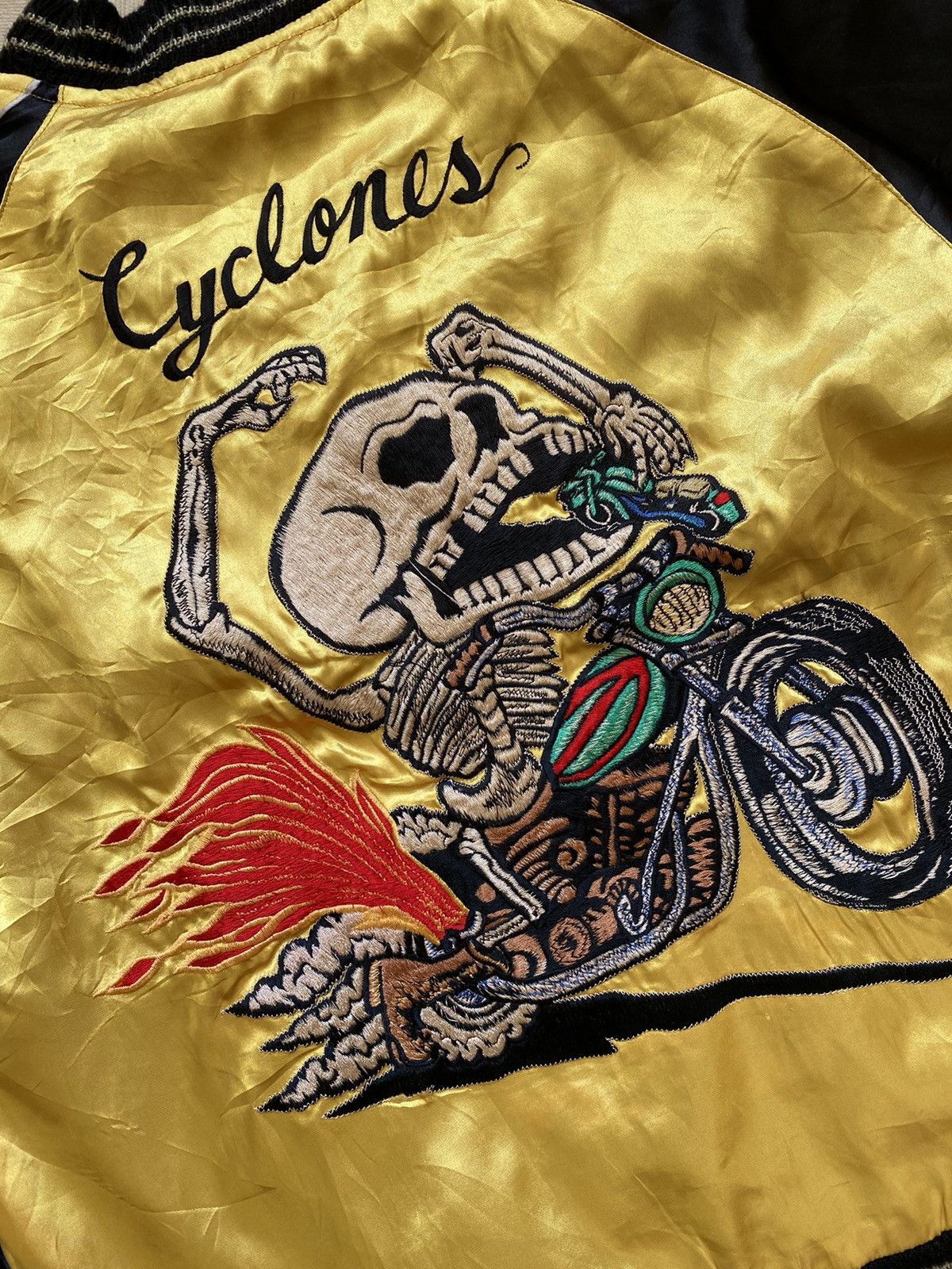 Toyo Enterprises × Vintage VINTAGE SUKAJAN TOYO ENTERPRISE REVERSIBLE CYCLONES x BIRD Size US L / EU 52-54 / 3 - 11 Thumbnail