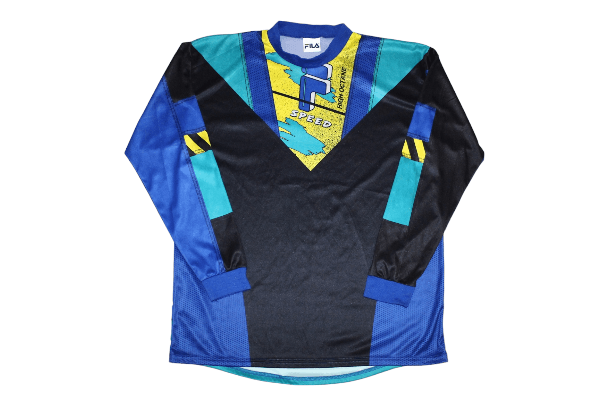 Fila 💥90's USA FILA Speed Spellout Motocross Racing L/S Jersey Size US L / EU 52-54 / 3 - 1 Thumbnail