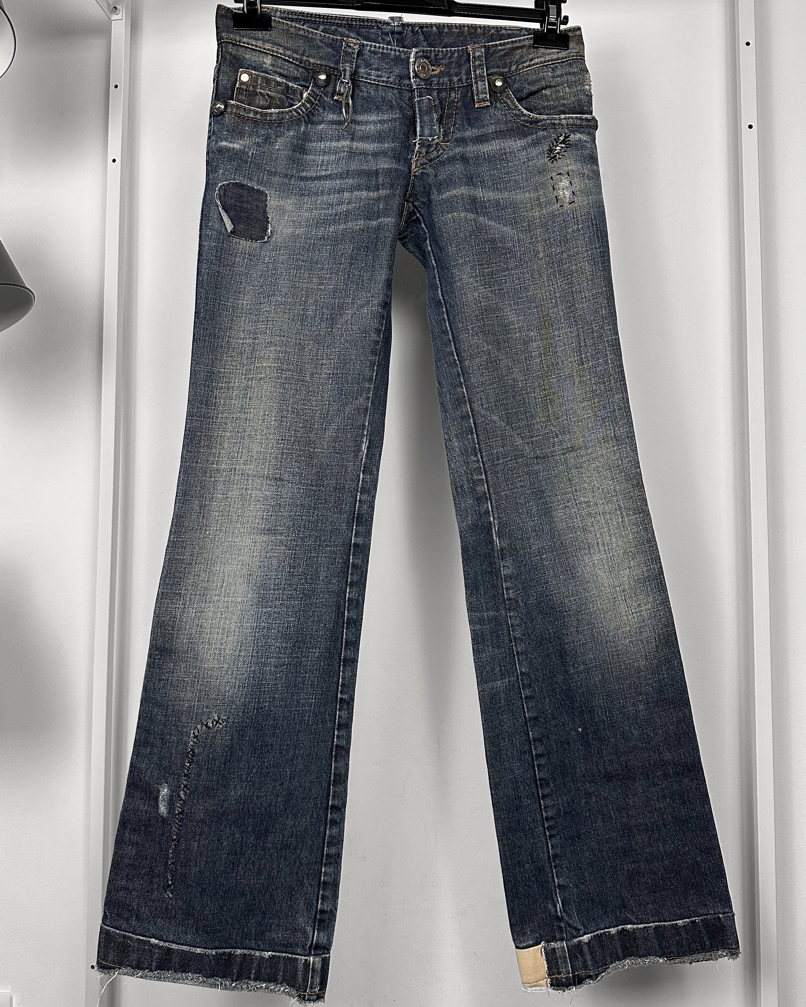 Dsquared2 Dsquared2 Faith Reconstructed Flared Jeans Size US 28 / EU 44 - 3 Thumbnail