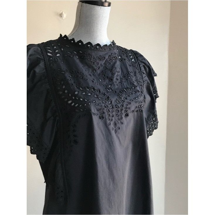 Isabel Marant Etoile Isabel Marant Etoile Scarla Eyelet Broderie Anglaise Dress 8 Size M / US 6-8 / IT 42-44 - 8 Thumbnail