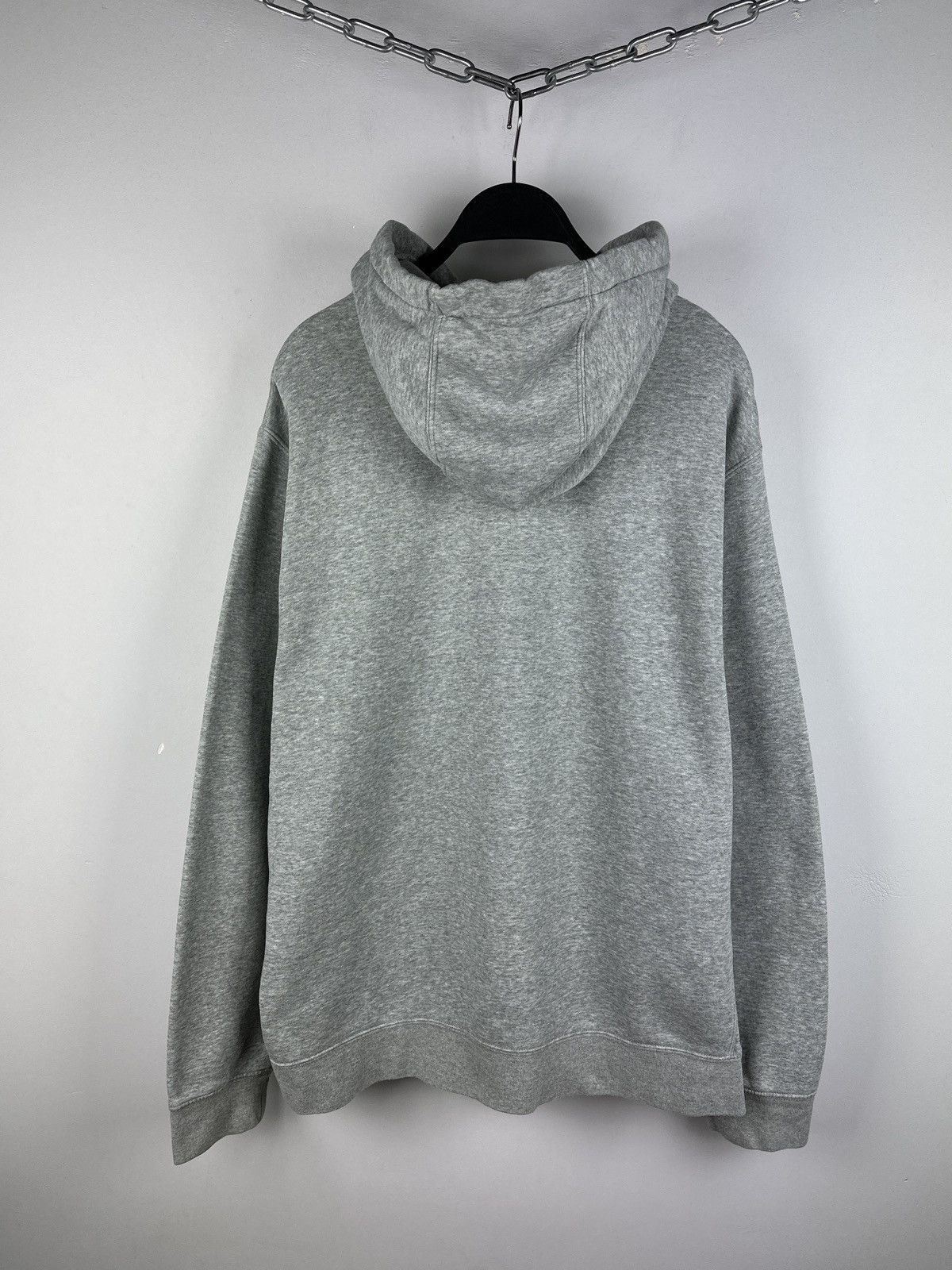 Nike × Vintage Y2K Nike Basic Grey Zip Hoodie Size US XL / EU 56 / 4 - 10 Thumbnail