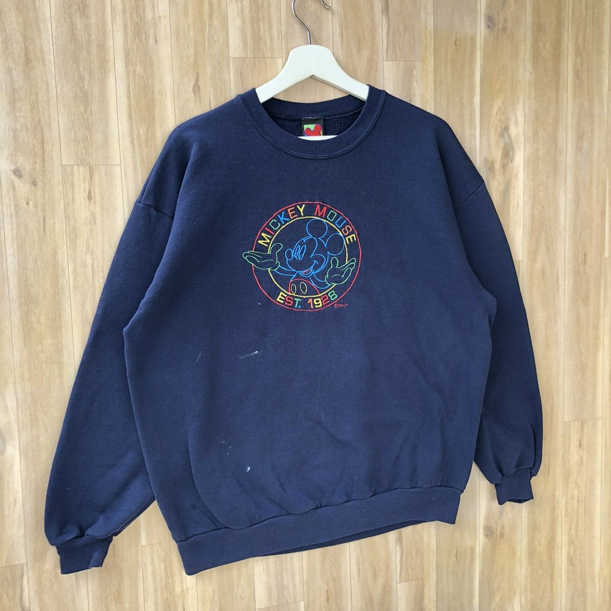 Disney × Mickey Mouse × Vintage Vintage Mickey Mouse Pullover Sweatshirt Size US L / EU 52-54 / 3 - 2 Thumbnail