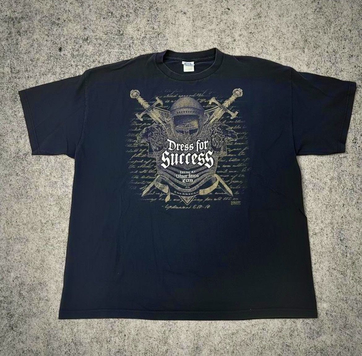 Delta Y2K Kerusso Ephesians 6:10-18 Jesus Black Graphic Tee Size US XL / EU 56 / 4 - 3 Thumbnail