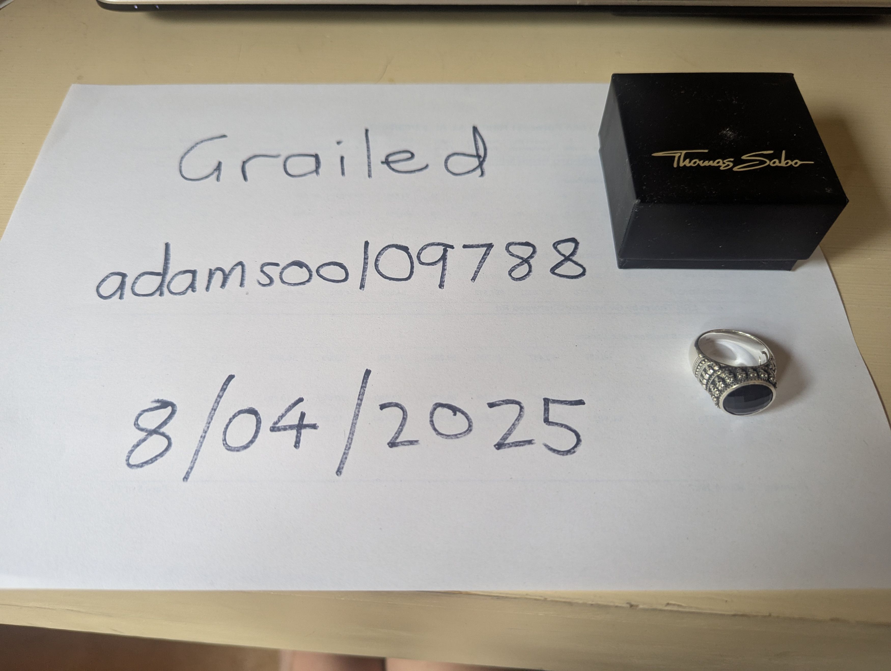 Thomas Sabo Onyx Skull Ring Size ONE SIZE - 6 Thumbnail