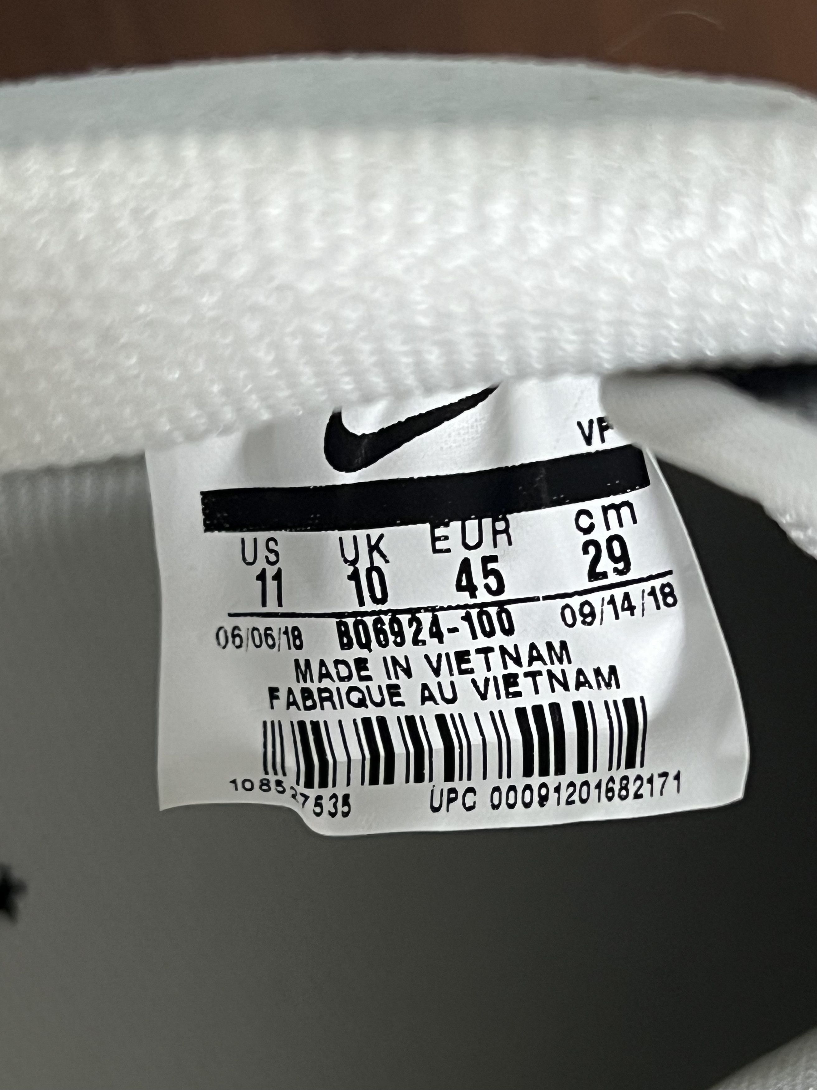 A-COLD-WALL* × Nike 💚 2018 A Cold Wall x Nike Air Force 1 '07 White US 11 NEW Size US 11 / EU 44 - 12 Thumbnail