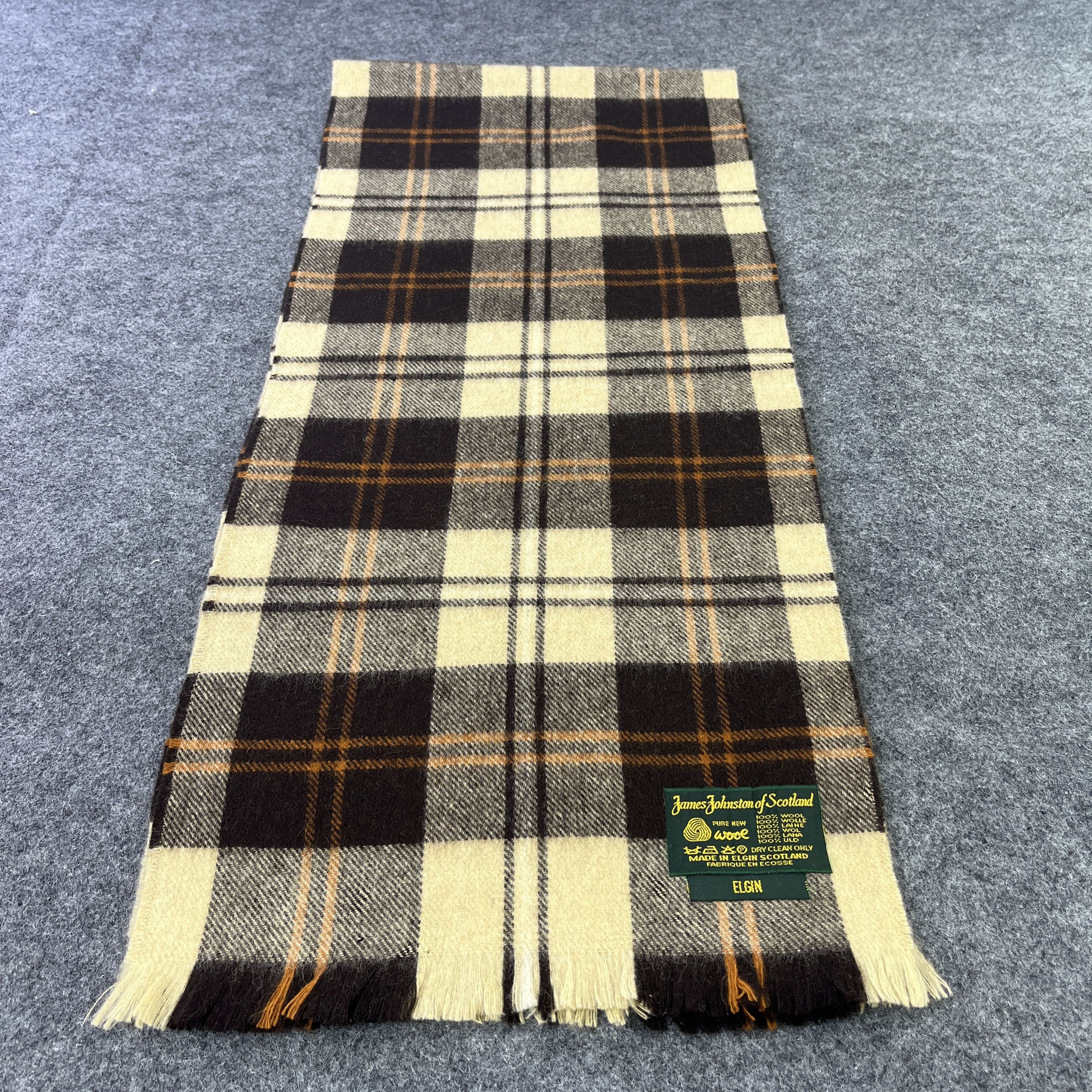 Vintage James Johnstons Scarf / Muffler / Neckwear T798 Size ONE SIZE - 2 Thumbnail