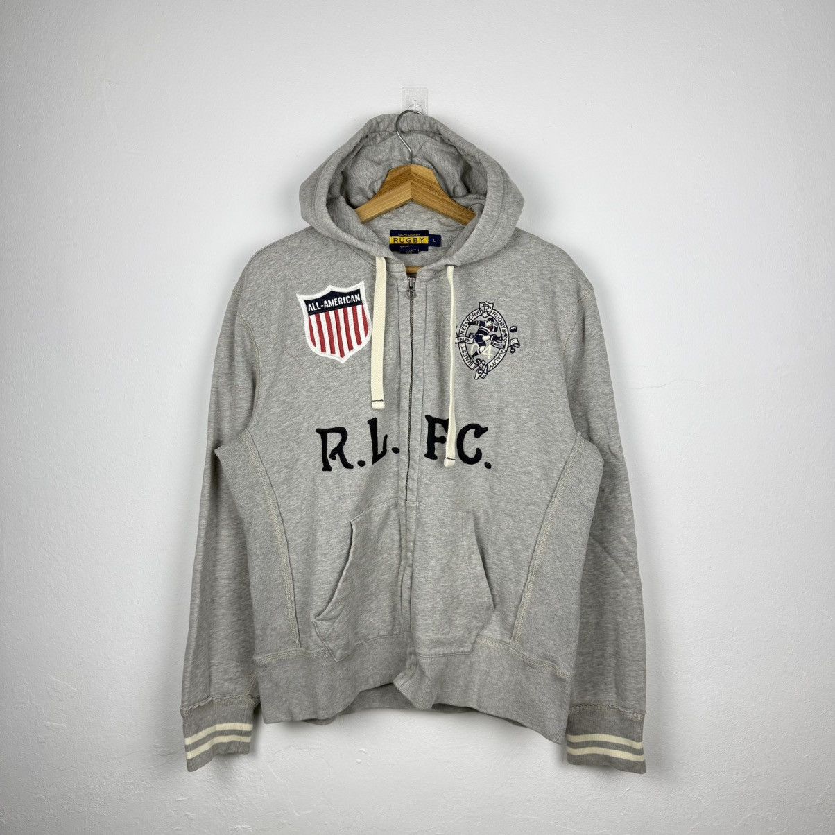 Polo Ralph Lauren Ralph Lauren Rugby Zipper Hoodie Size US L / EU 52-54 / 3 - 1 Thumbnail
