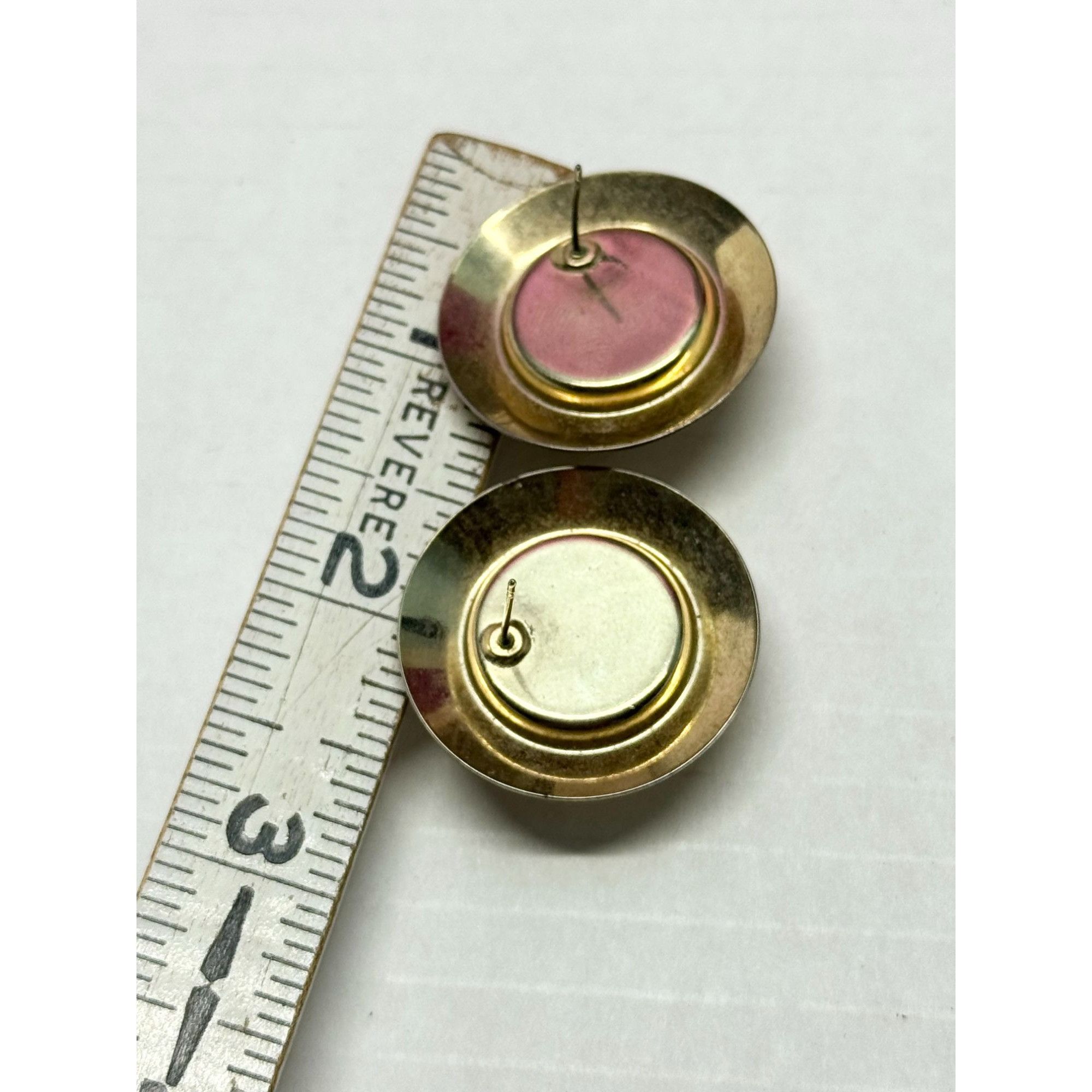 Vintage Vintage gold and faux pearl pierced earrings Size ONE SIZE - 3 Thumbnail