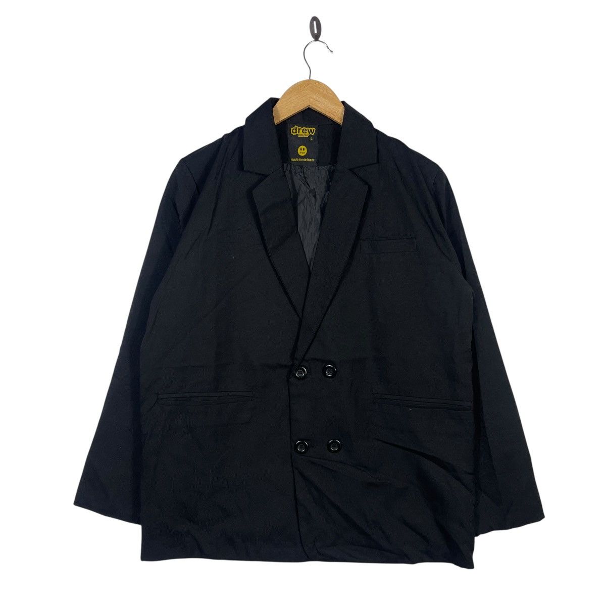 Drew House Drew House Double Breasted Oversized Blazer Jacket Black Size 40R - 1 Thumbnail