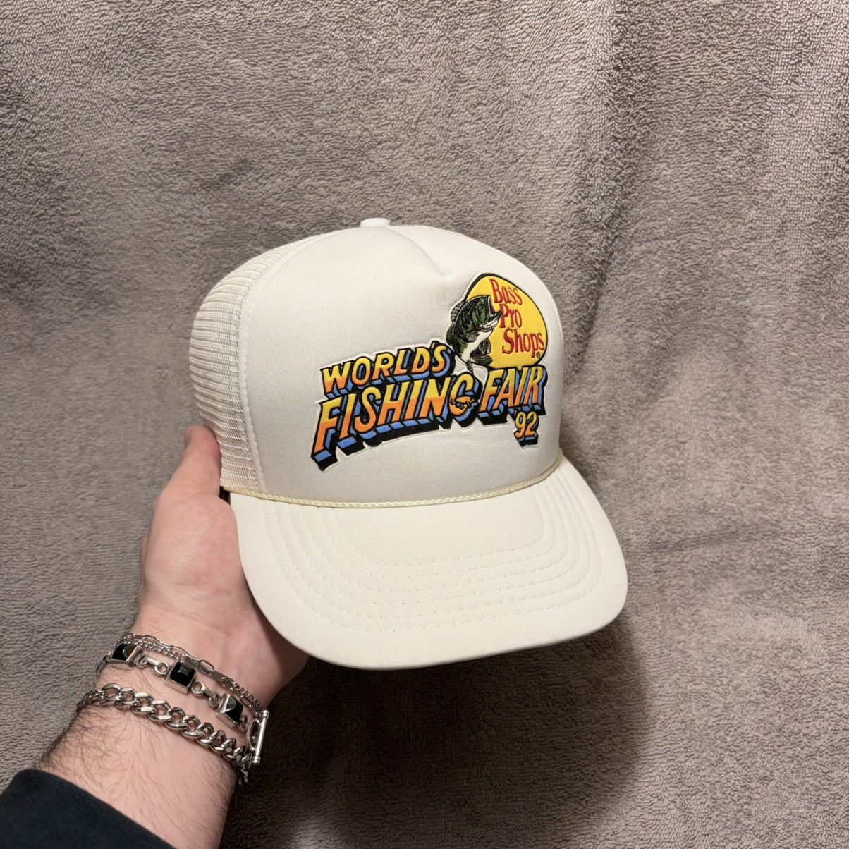 Bass Pro Shops Vintage 90s Bass Pro Shop Fishing Fair SnapBack Trucker Hat Size ONE SIZE - 1 Thumbnail