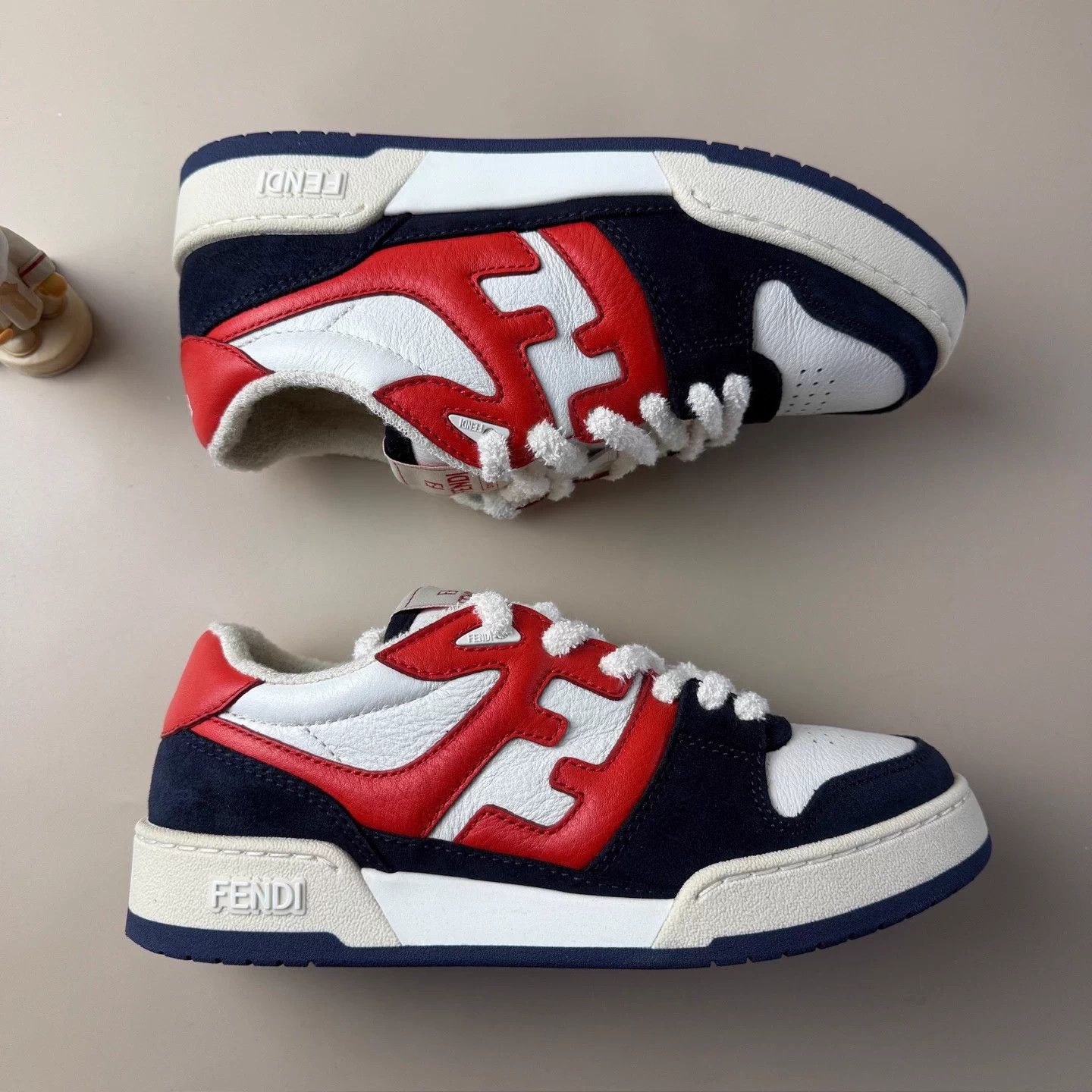 Fendi Fendi Match blue red embossed sneakers 36 98 new perfect Size US 5 / IT 35 - 4 Thumbnail