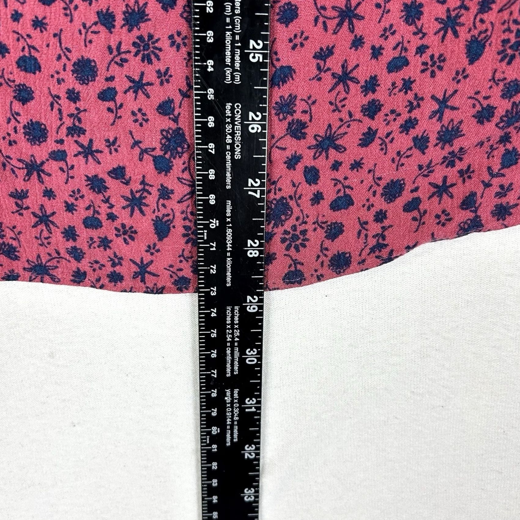 Vintage LC Lauren Conrad Blouse Floral Print Womens 3X Plus Short Sleeve Work Casual Top Size XXL / US 16-18 / IT 52-54 - 7 Thumbnail