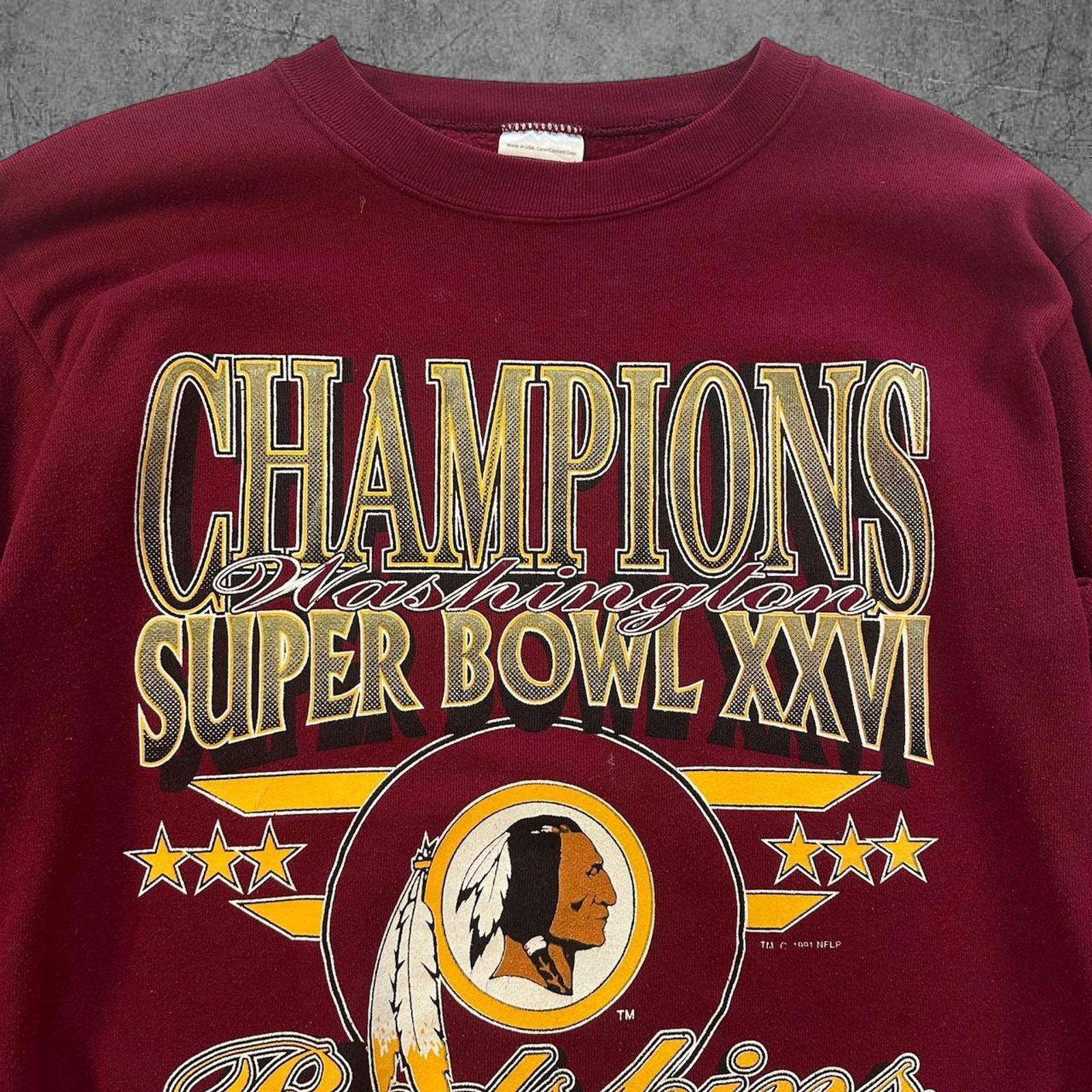 NFL Vintage 1991 Washington Redskins Super Bowl Crewneck Size US L / EU 52-54 / 3 - 2 Thumbnail