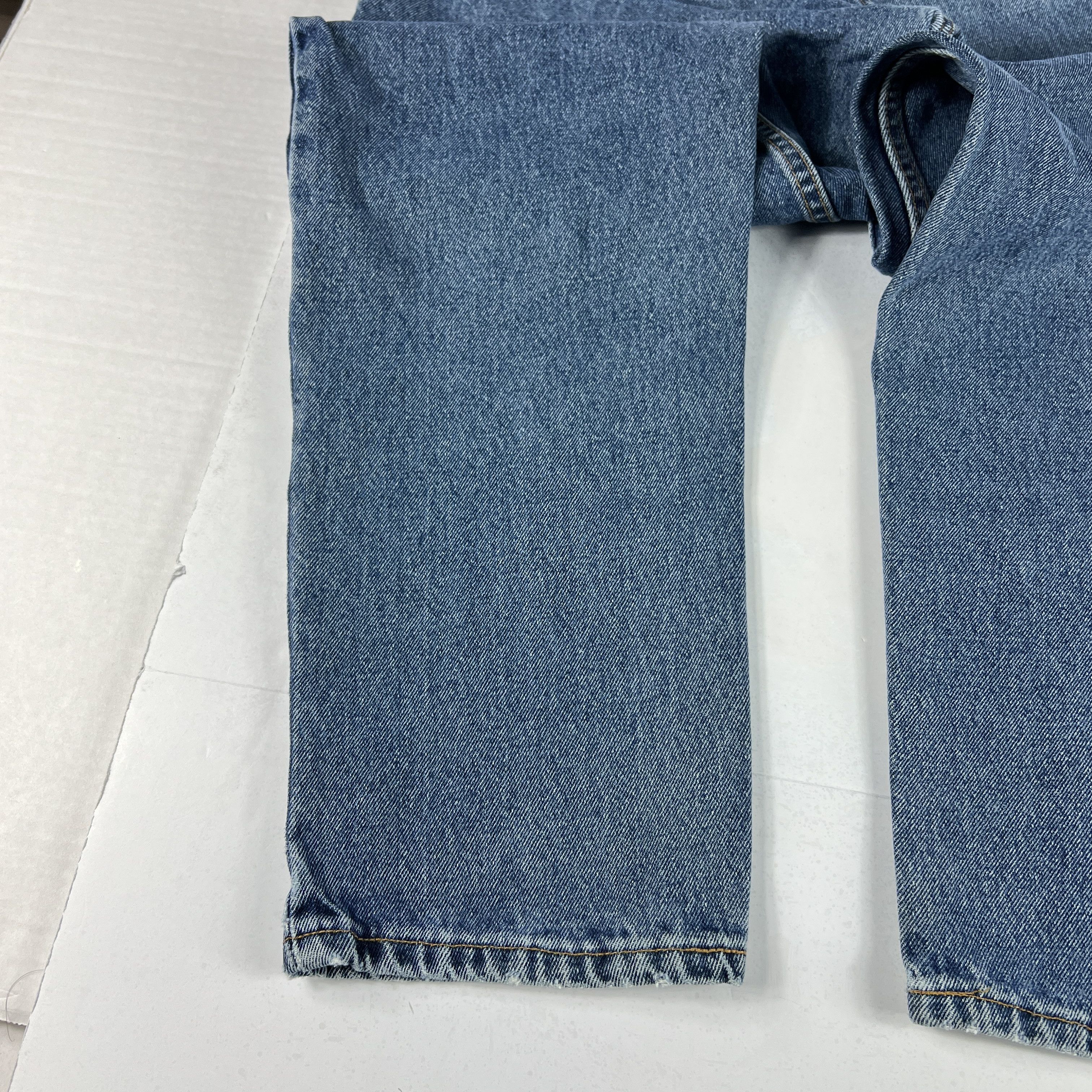 Levi's × Vintage VTG 90s Levi's Jeans 550 Relaxed Blue Faded Denim Orange Tab Size US 33 - 17 Thumbnail