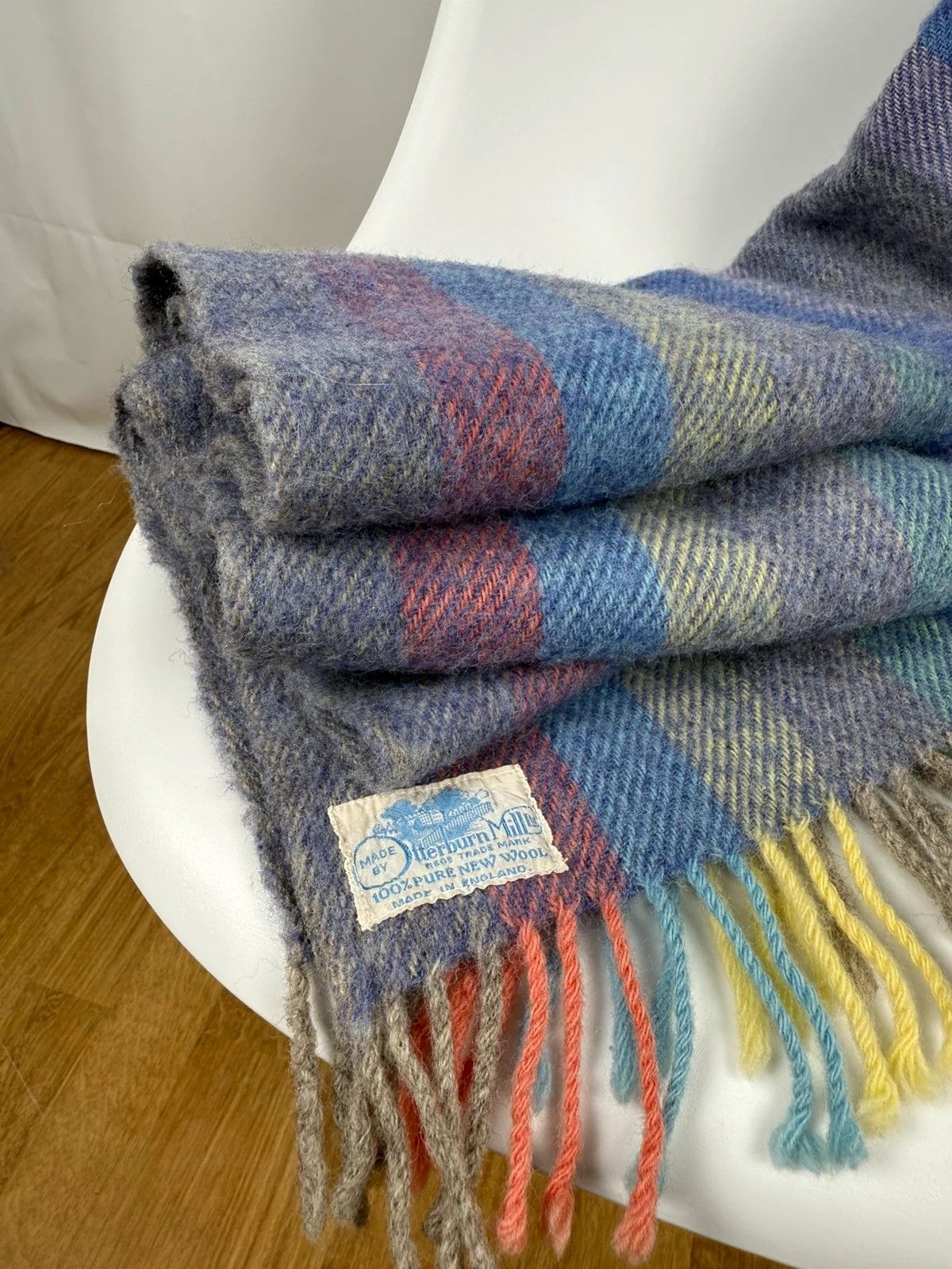 Other Otterburn Mill Vintage Pure Wool Plaid Blanket Throw Size ONE SIZE - 2 Thumbnail