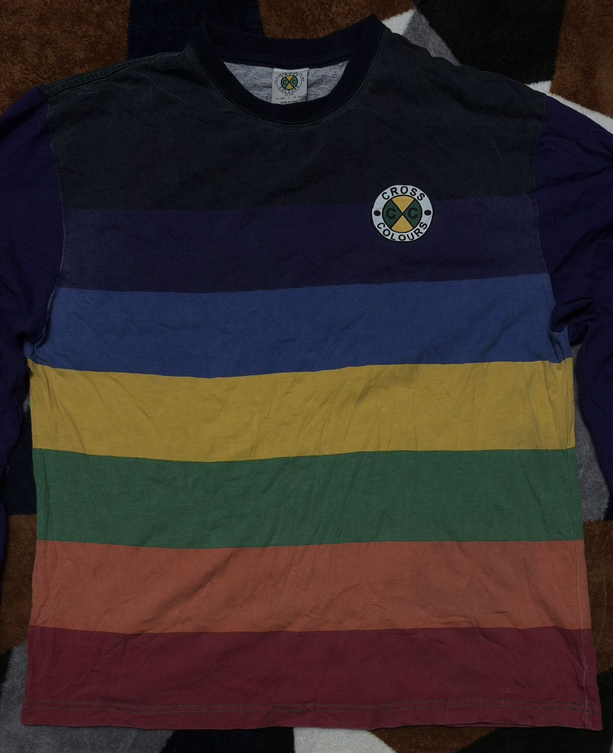 Cross Colours Vintage Cross Colours Stripe Shirt Size US M / EU 48-50 / 2 - 5 Thumbnail