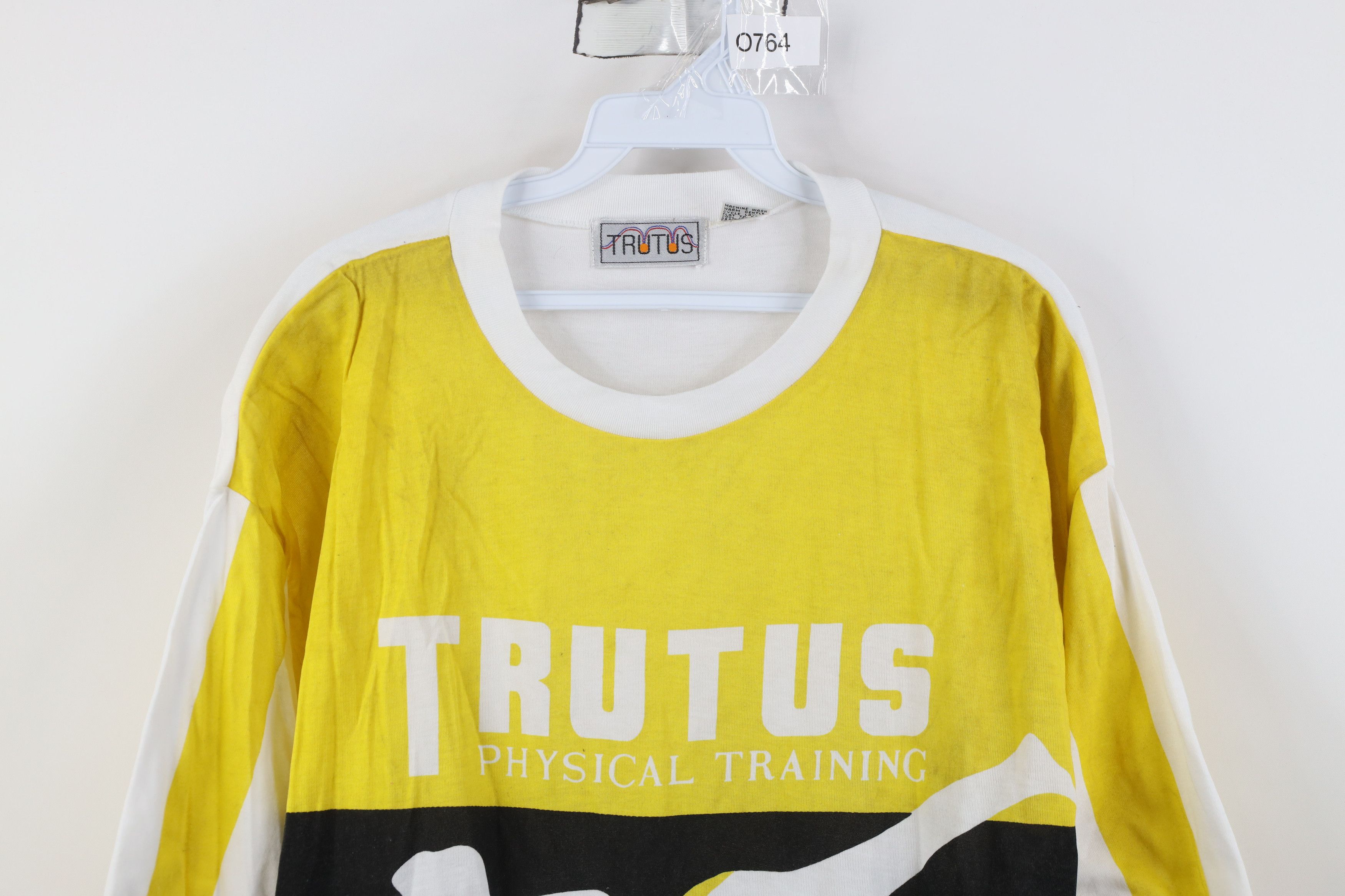 Vintage Vintage 90s Streetwear Physical Training Striped T-Shirt Size US XL / EU 56 / 4 - 2 Thumbnail