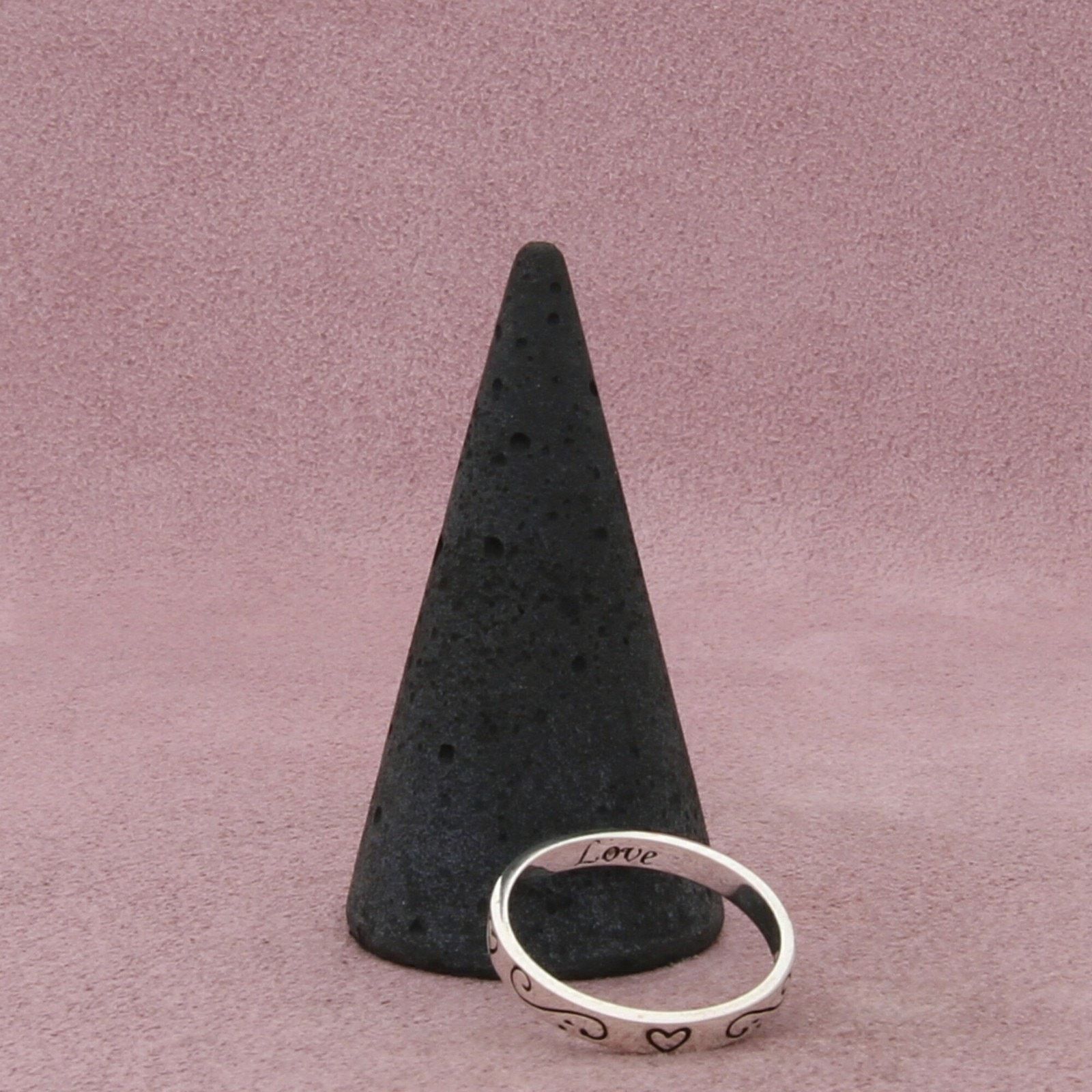 Sterling Silver sterling silver floral stack band ring size 7.75 Size ONE SIZE - 4 Thumbnail