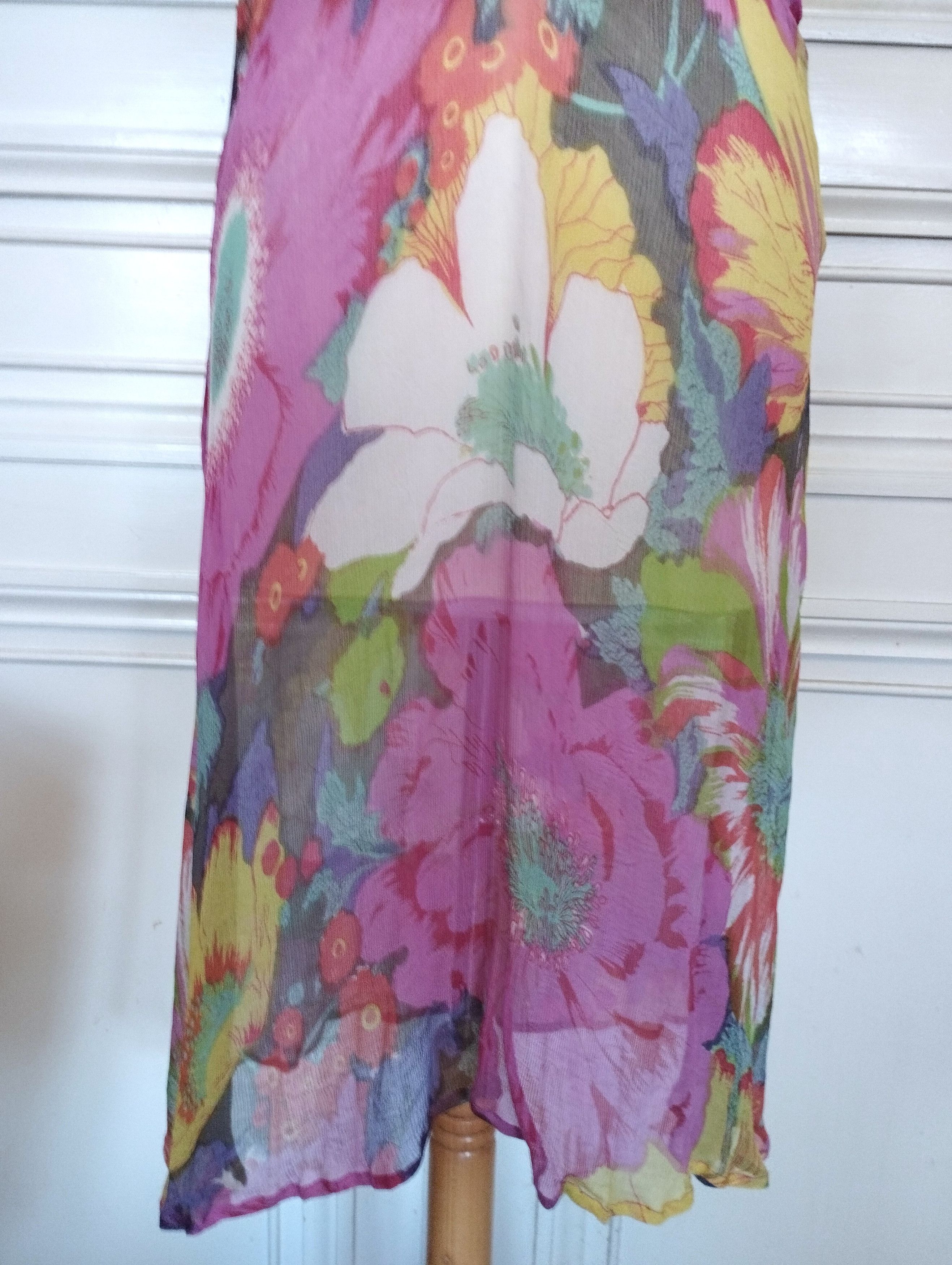 Antik Batik Antik Batik Robe Voile de Soie Rose Cocktail TS 36 Size S / US 4 / IT 40 - 7 Thumbnail