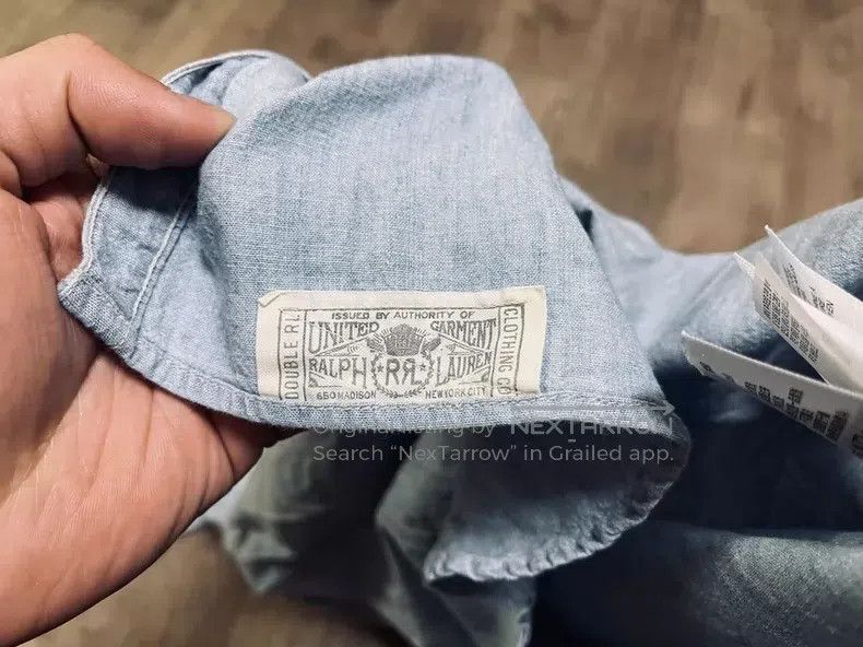 RRL Ralph Lauren RRL Ralph Lauren Outdated workwear denim youth shirt Size US L / EU 52-54 / 3 - 5 Thumbnail