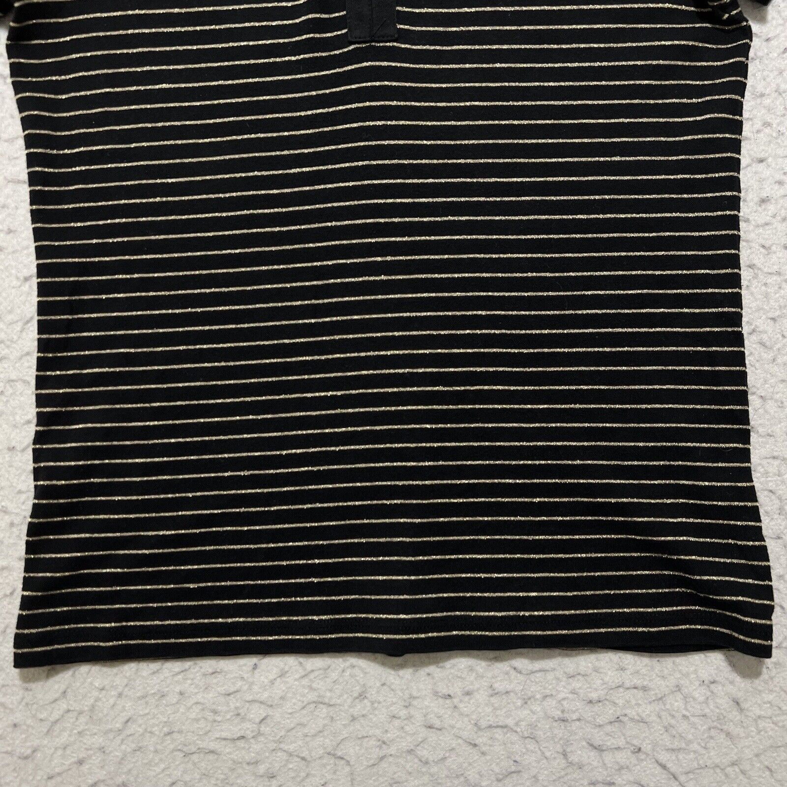 Lauren Ralph Lauren Lauren Ralph Lauren Henley Short Sleeve Black Gold T Shirt Size S / US 4 / IT 40 - 6 Thumbnail