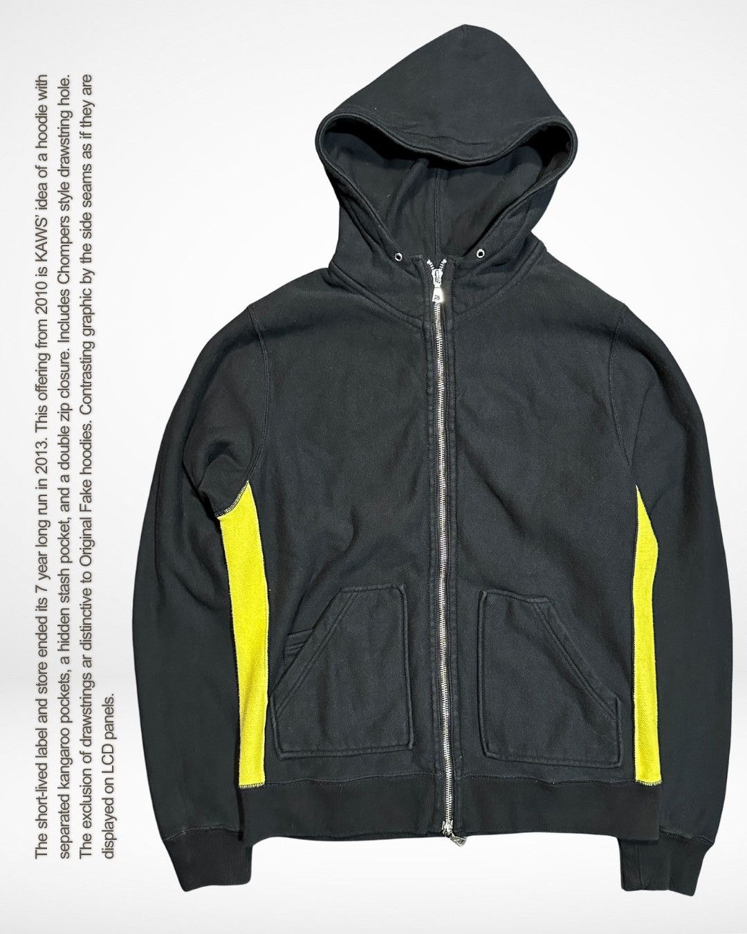 Kaws × Medicom Toy × Original Fake AW10 Stash Pocket Chomper Hoodie Size US M / EU 48-50 / 2 - 2 Thumbnail