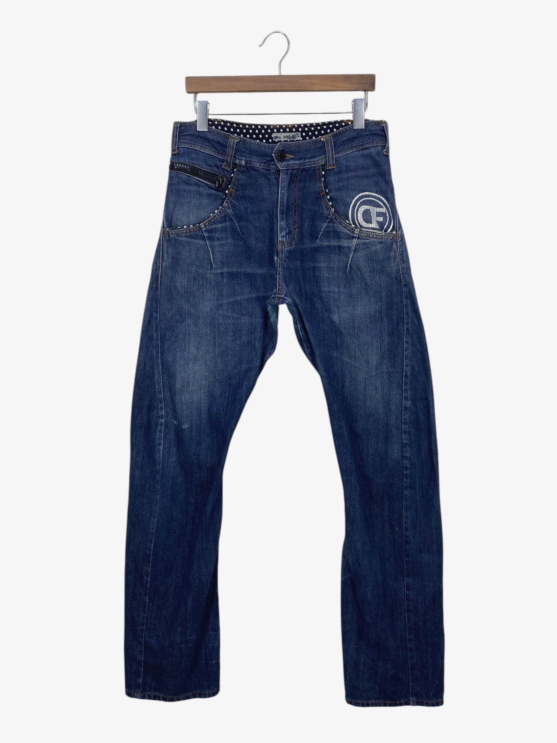 Japanese Brand Double Focus Handcrafted Light Wash Denim Size US 31 - 1 Thumbnail