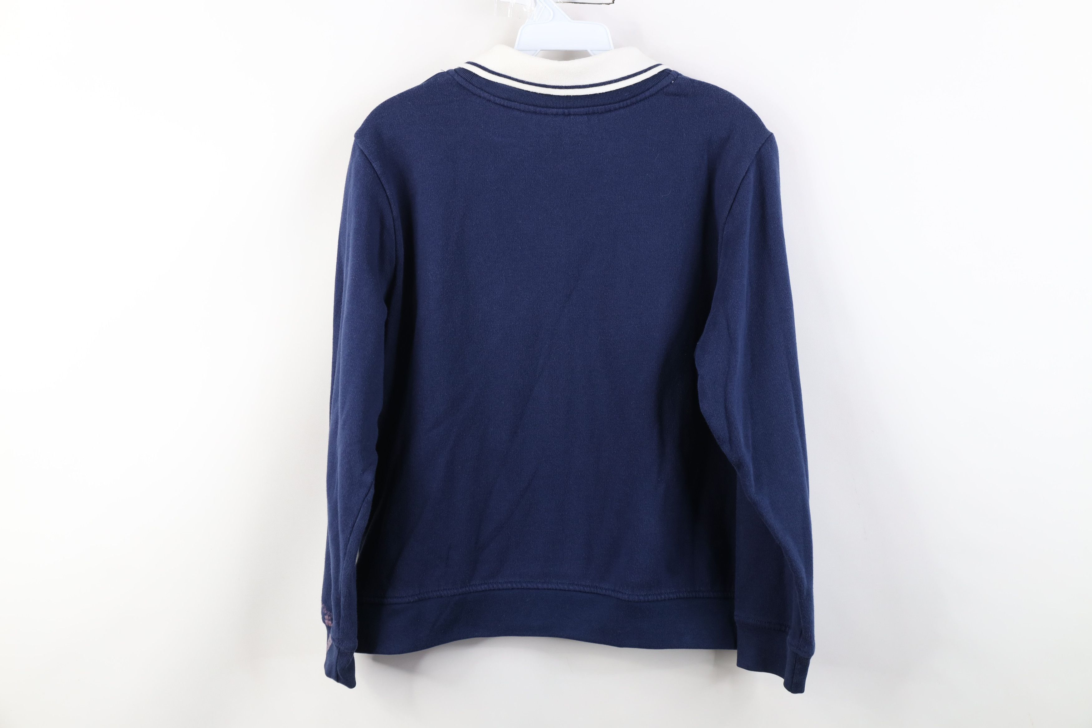 Vintage Vintage 90s Streetwear Bird Collared Sweatshirt Blue Size L / US 10 / IT 46 - 10 Thumbnail