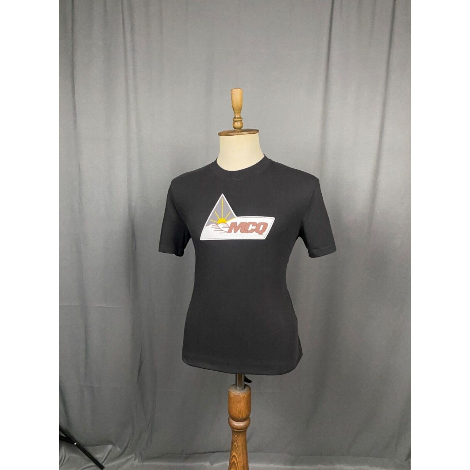 Alexander McQueen MINT! Alexander McQueen McQ Big Logo Men's Black T-Shirt Siz Size US S / EU 44-46 / 1 - 2 Thumbnail