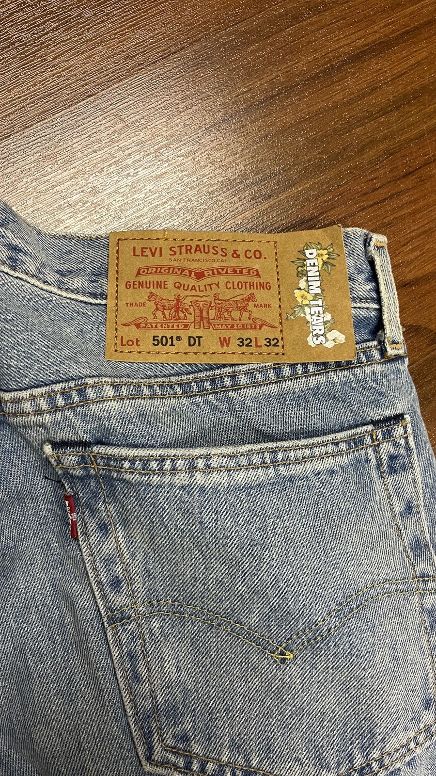 DENIM TEARS Denim Tears Offset Light Wash Jean 32 x 32 Size US 32 / EU 48 - 3 Thumbnail