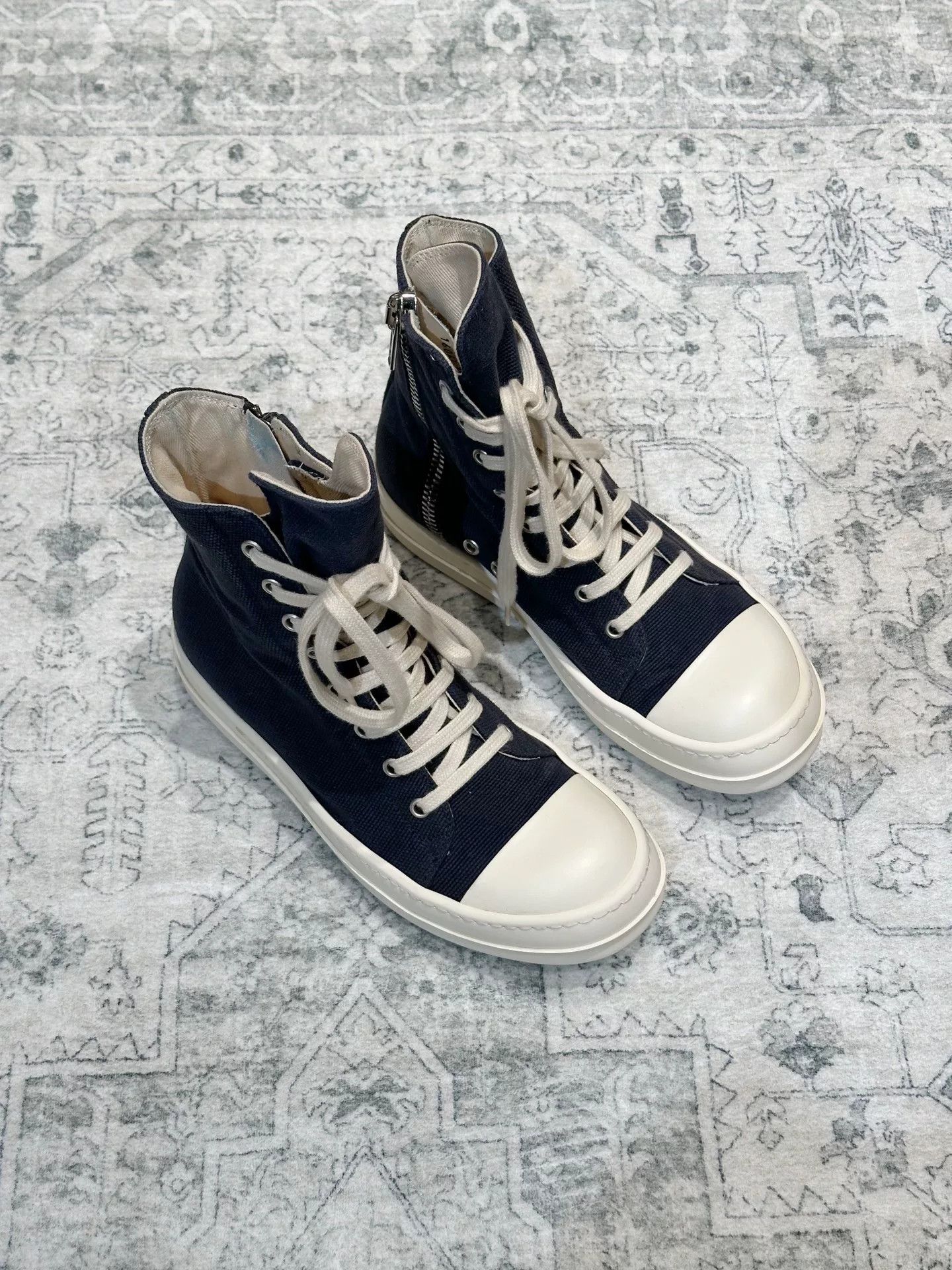 Rick Owens Drkshdw Rick Owens DRKSHDW Canvas High-Top Size US 7 / IT 37 - 1 Thumbnail