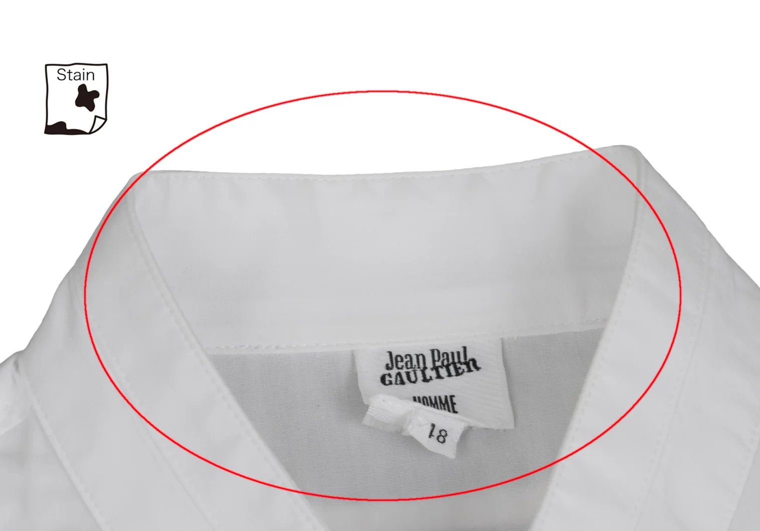 Jean Paul Gaultier Belt Design Shirt in White, Size 48 Size US M / EU 48-50 / 2 - 3 Thumbnail