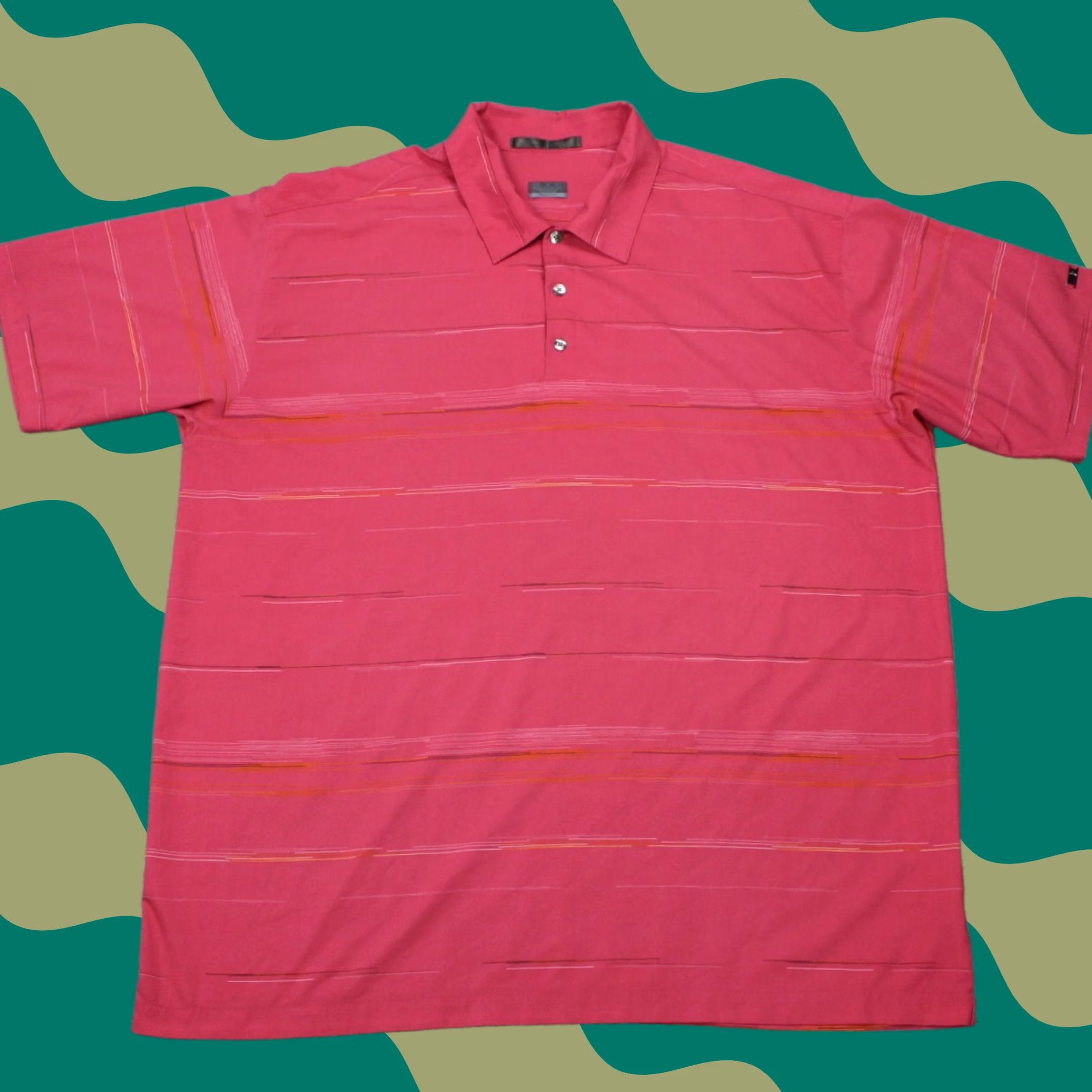 Nike Nike Tiger Woods Polo Shirt Mens XL Pink Short Sleeve FitDry Golf Polyester Stretch Shirt Size US XL / EU 56 / 4 - 1 Thumbnail