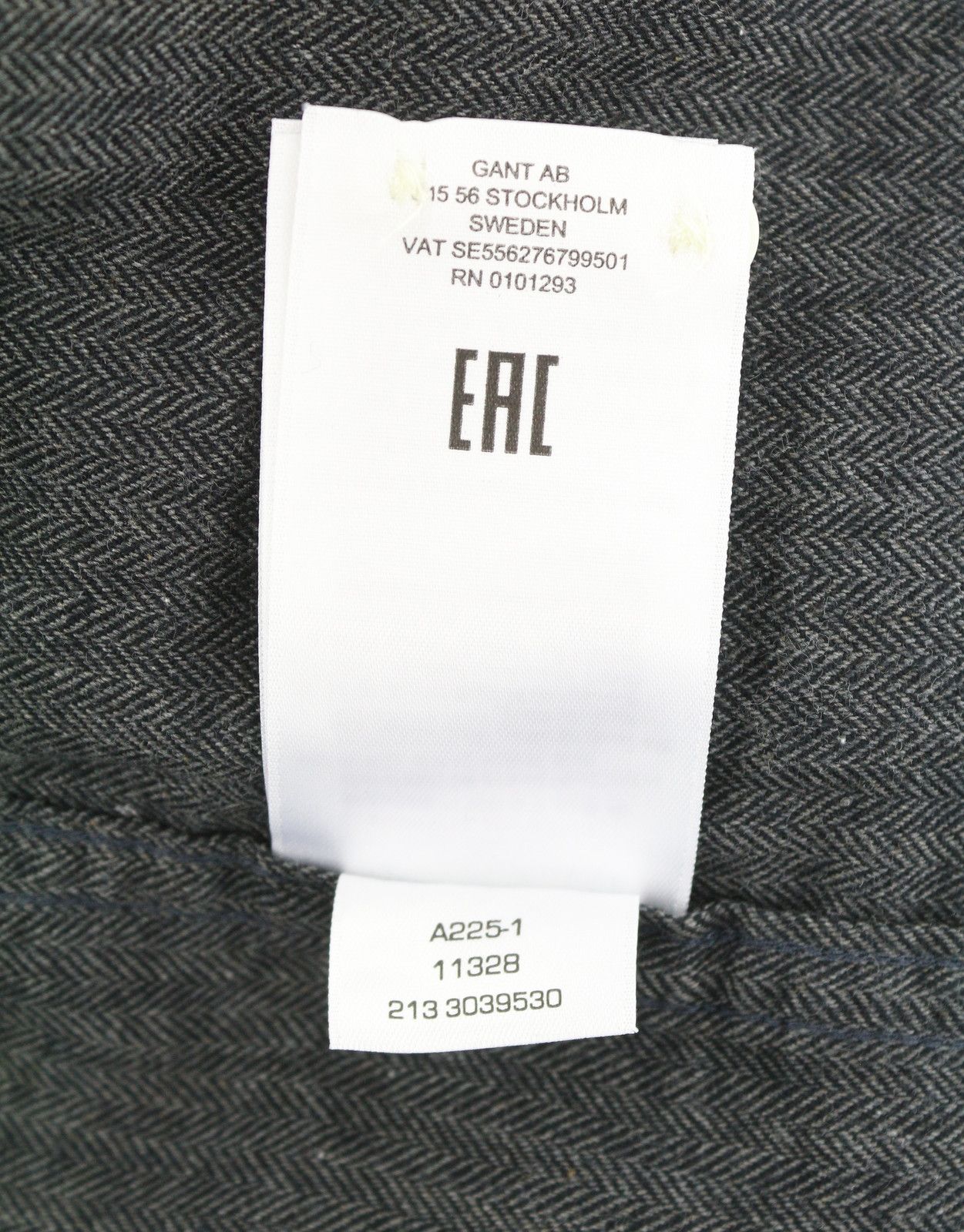 Gant REG HERRINGBONE FLANNEL XL Charcoal Melange 87508 Size US XL / EU 56 / 4 - 10 Thumbnail
