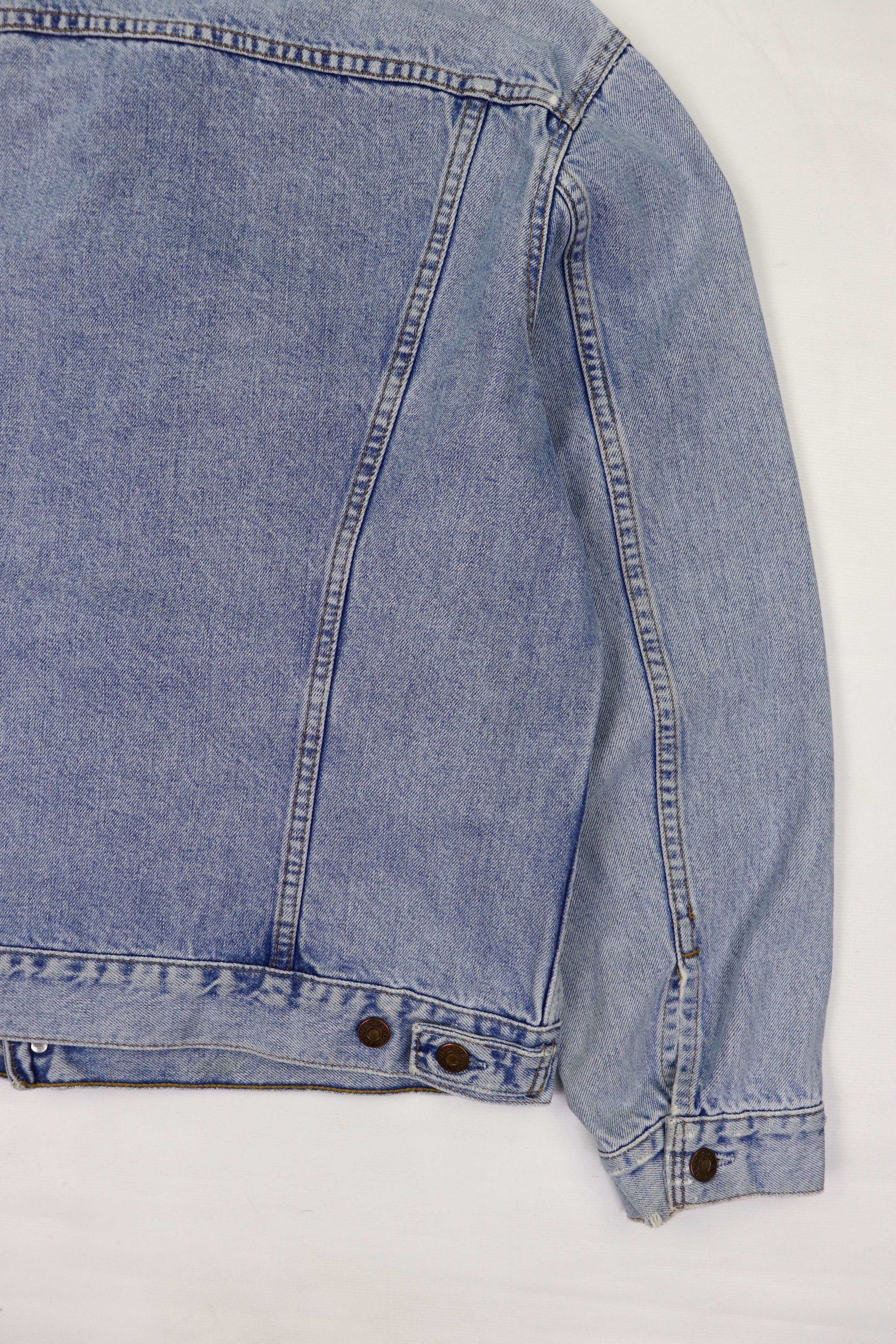 Levi's Levi's 80s Vintage Blue Washed Denim Jeans Trucker Jacket Size US L / EU 52-54 / 3 - 10 Thumbnail